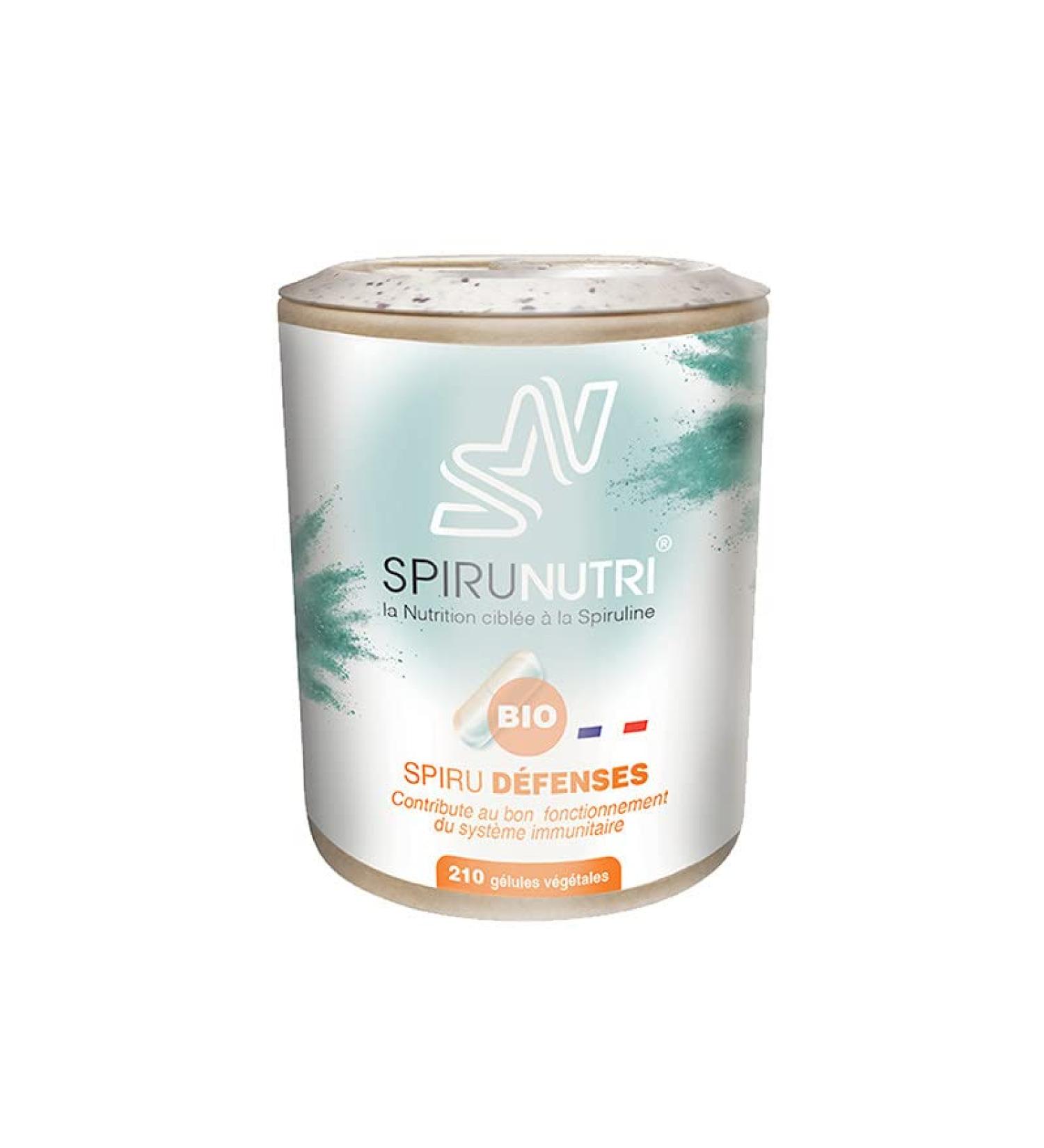 Food supplement-Immune defenses-Microbiote- Acerola- Vitamins- Spirulina Bio Ecocert 19% Phycocyanin- Spiru D fenses Bio Eco of 210 vegetable capsules Made in France Spirunutri - Buy Online on GoSupps.com