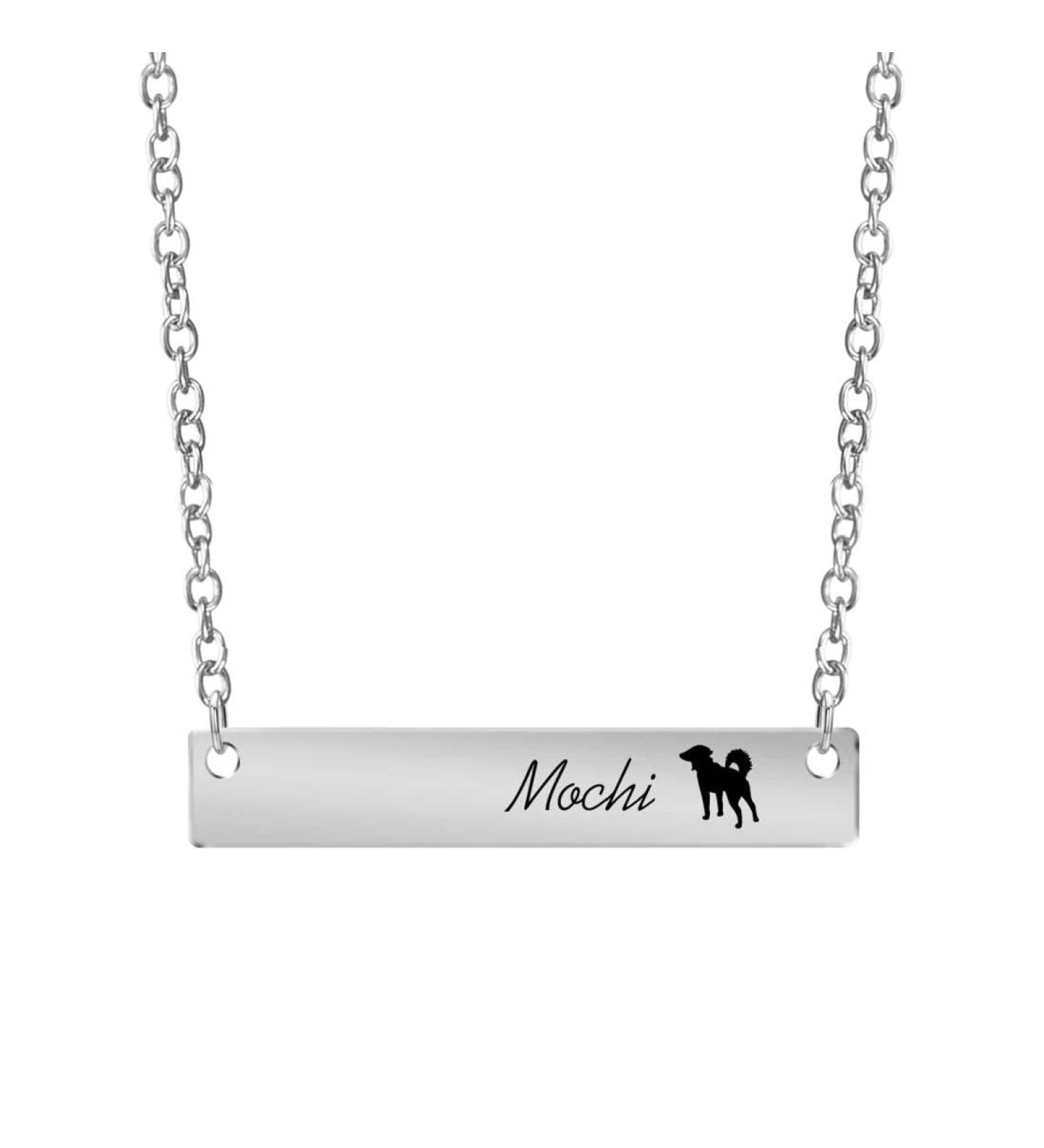 Personalized Cat Heart Necklace | Custom Engraved Sterling Silver Jewelry for Pet Lovers | Unique Gifts for Dog Moms - Buy Online on GoSupps.com