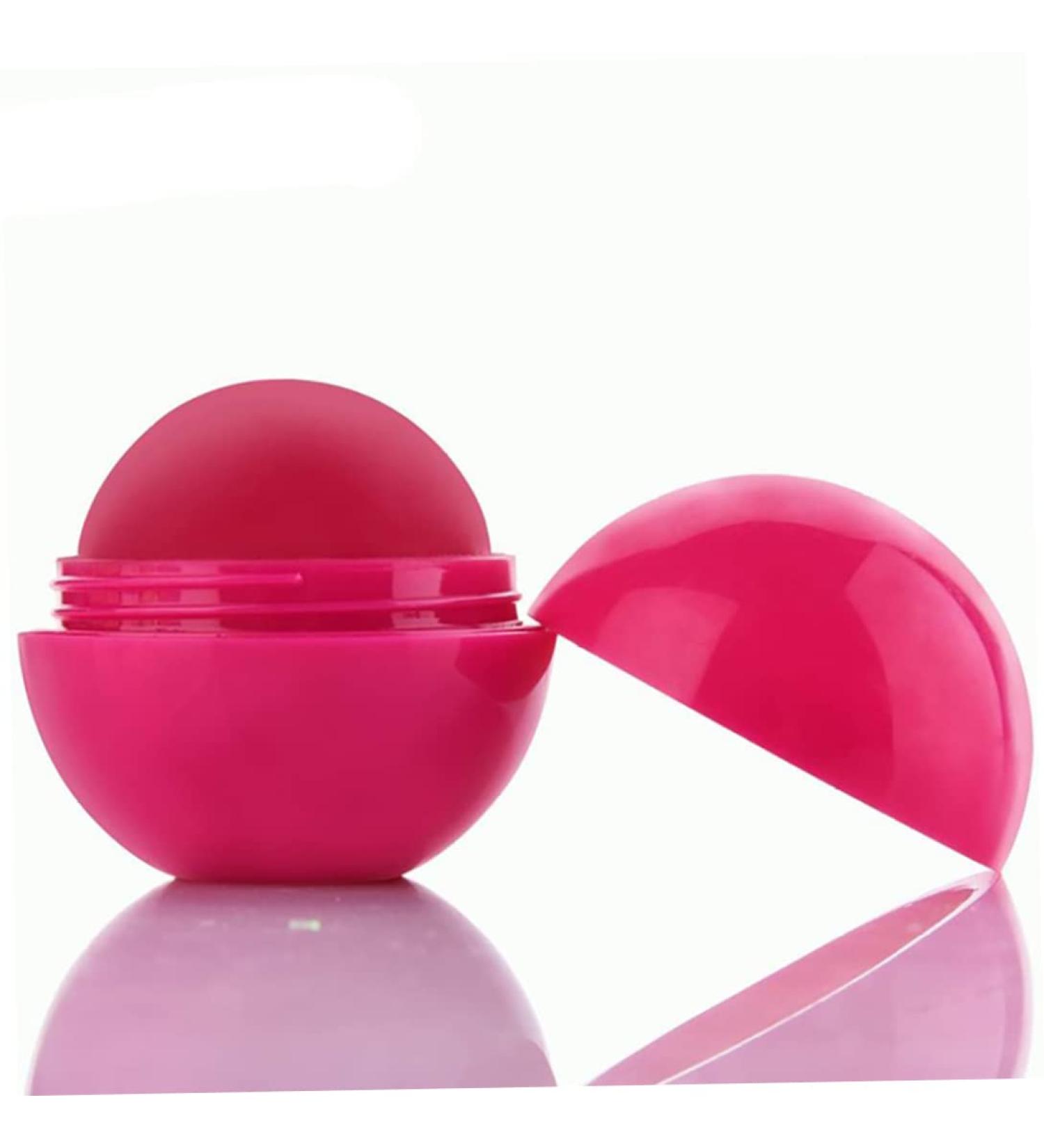 Balms Natural Moisturizing Lip Balm Smooth Ball Healing Lip Balms Fruit Flavoured Lips Care Fully Hydration Lipstick (Strawberry) - Buy Online on GoSupps.com