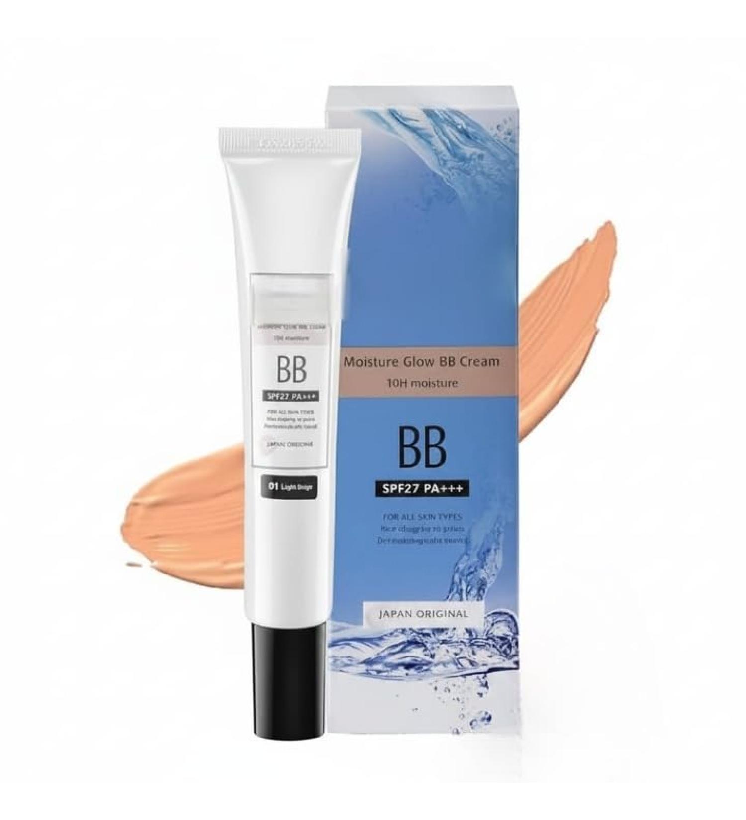 Moisture Glow BB Cream 01 Light Beige SPF27/PA+++ All Skin Types 30g - Buy Online on GoSupps.com