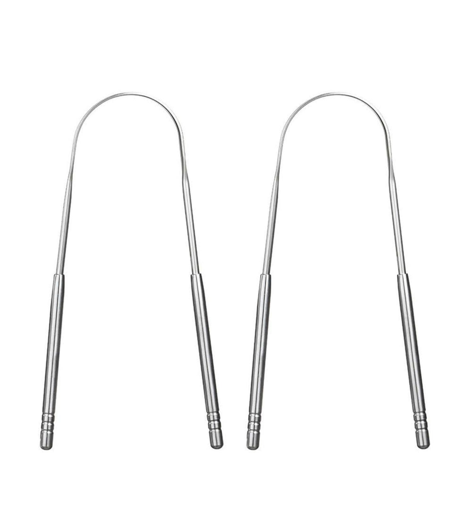 Tongue Cleaner 2 Pack Tongue Cleaning Scraper Tool Oral Care Oral Hygiene Product (U-Style)