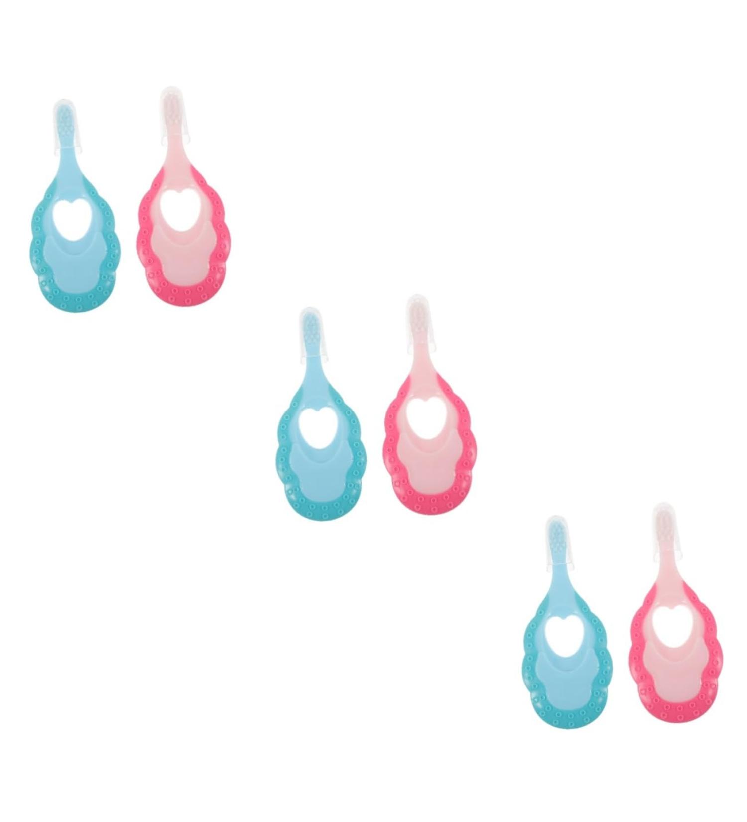 Minkissy 6-Piece Toothbrush Training Set | Soft Brush & Bite Ring for Kids | Protective Helmet Liner & Mam Bottle Handles | Children's Oral Care Products - Buy Online on GoSupps.com