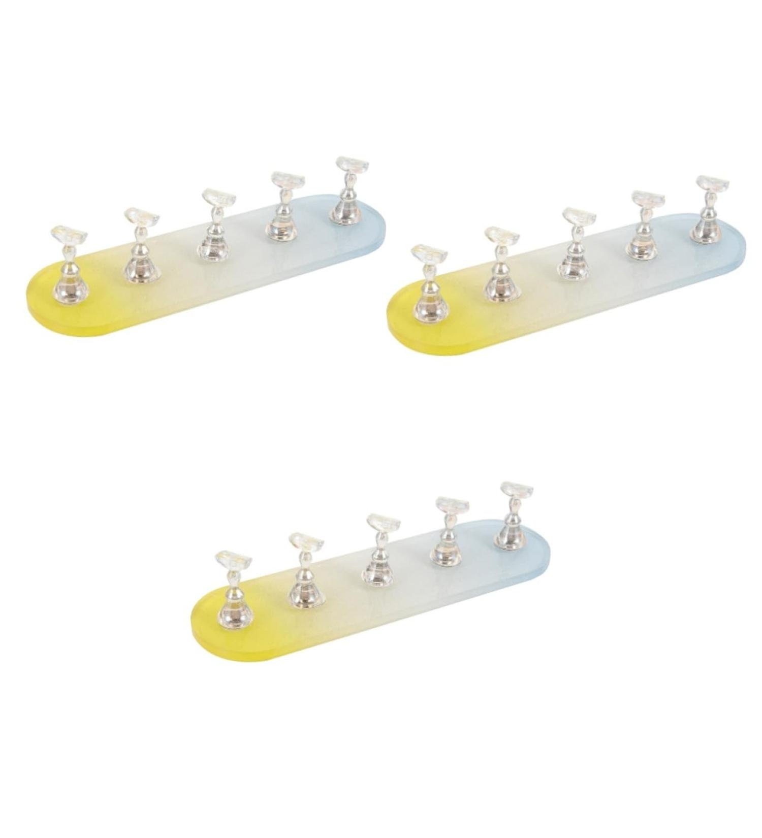 FRCOLOR 3 Sets Nail Practice Holder Practice Nail Stands Training Nail Racks Nail Display for Nail Art Fake Nail Holder Fake Nails Magnetic Nail Racks Storage Box Oval Plastic - Buy Online on GoSupps.com