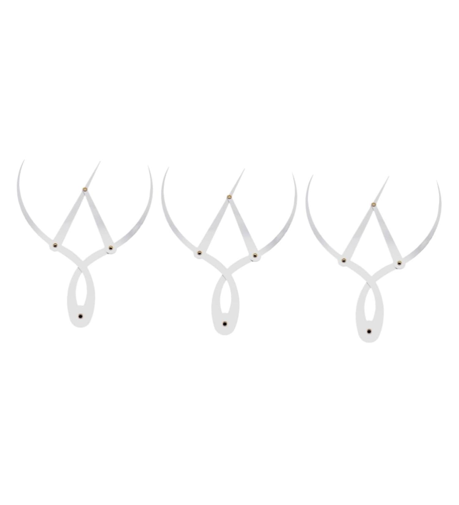 NOLITOY 3pcs Eyebrow Golden Ratio Ruler Eyebrow Drawing Tool Brow Stencils Scale Template Ruler Modify - Buy Online on GoSupps.com