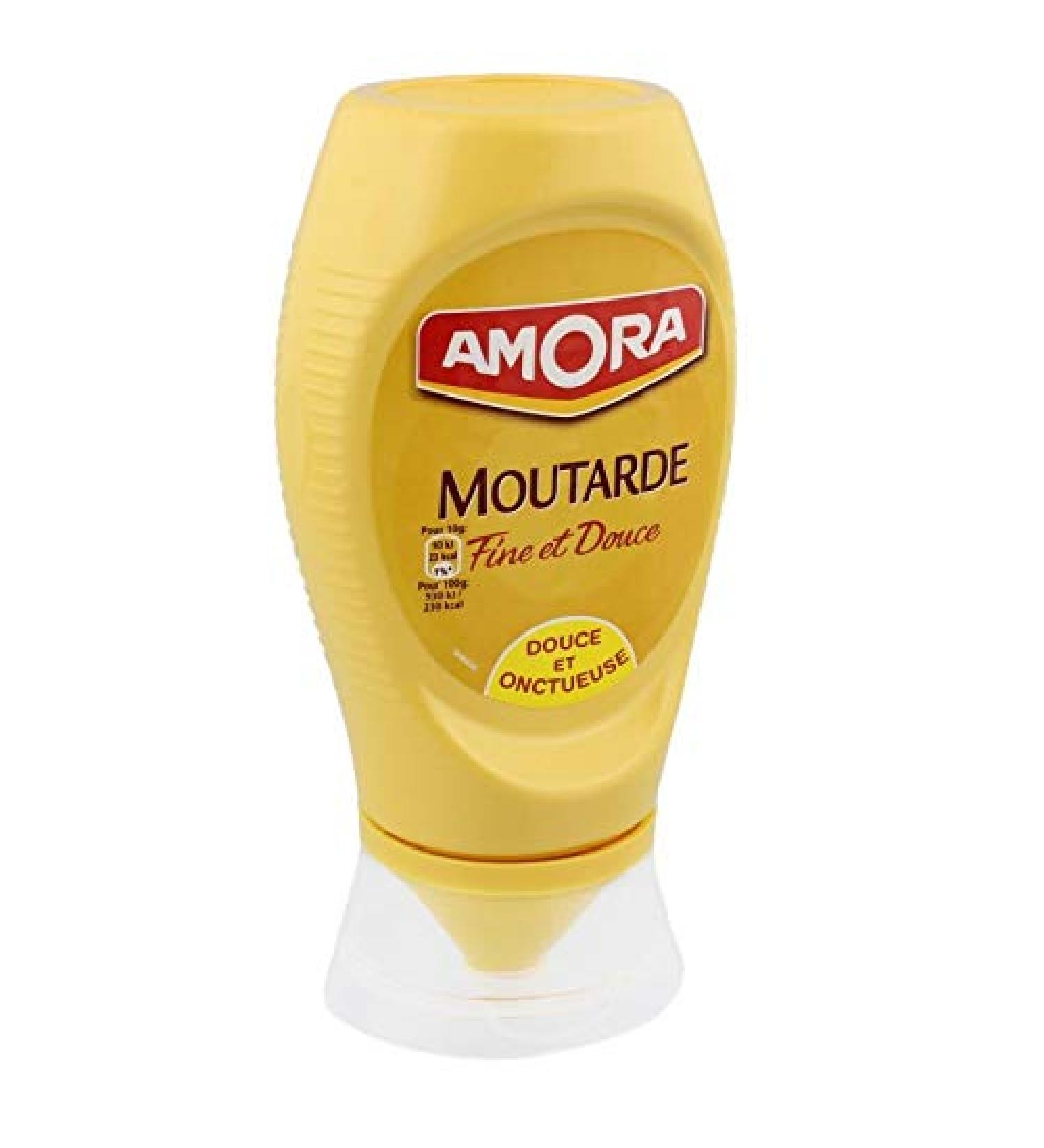 Amora - Sweet Mustard 260G - Set of 4 - Lot Price - Fast Delivery in Metropolitan France within 3 Open Days - Buy Online on GoSupps.com