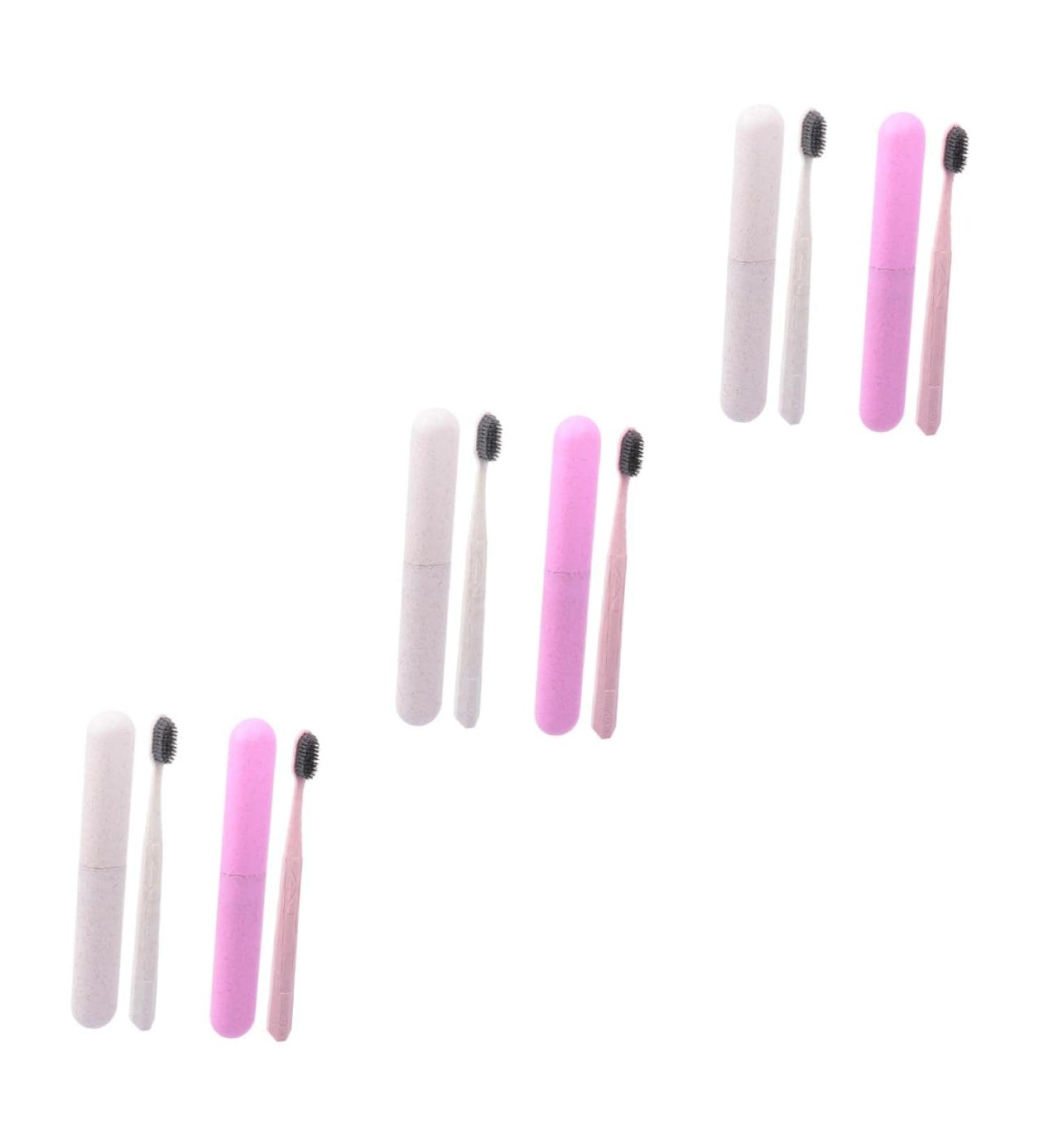 ULTECHNOVO Travel Toothbrush Set - 6 Pcs Manual Toothbrush and Toothpaste - Eco-Friendly Travel Case for Toothbrush Lovers - Buy Online on GoSupps.com