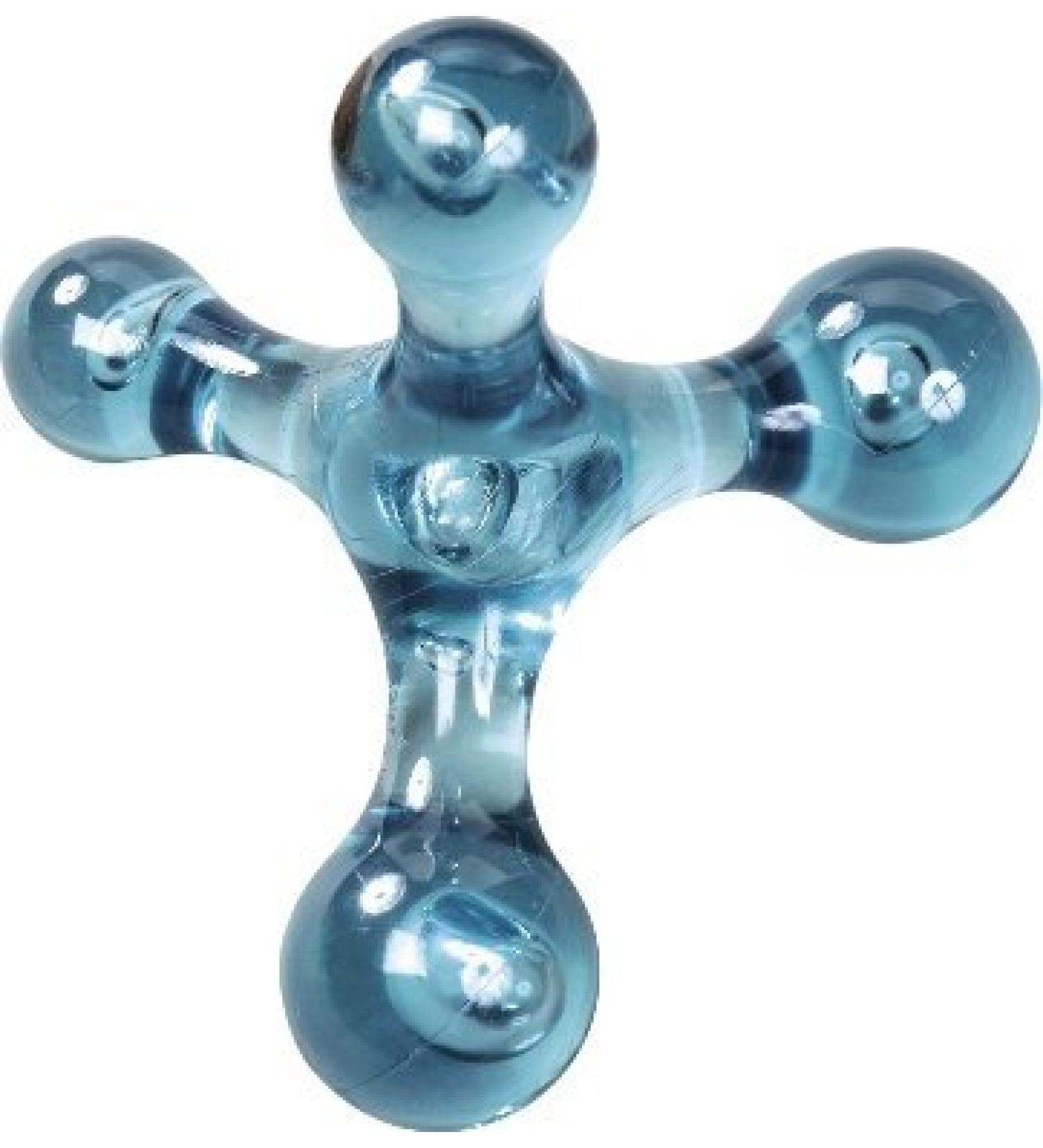 Selfnobb 4-Member Massage Device - Relieve Back Neck Shoulder & Foot Pain Anywhere | Portable Spun Massage for Home Office & Travel (Blue) - Buy Online on GoSupps.com