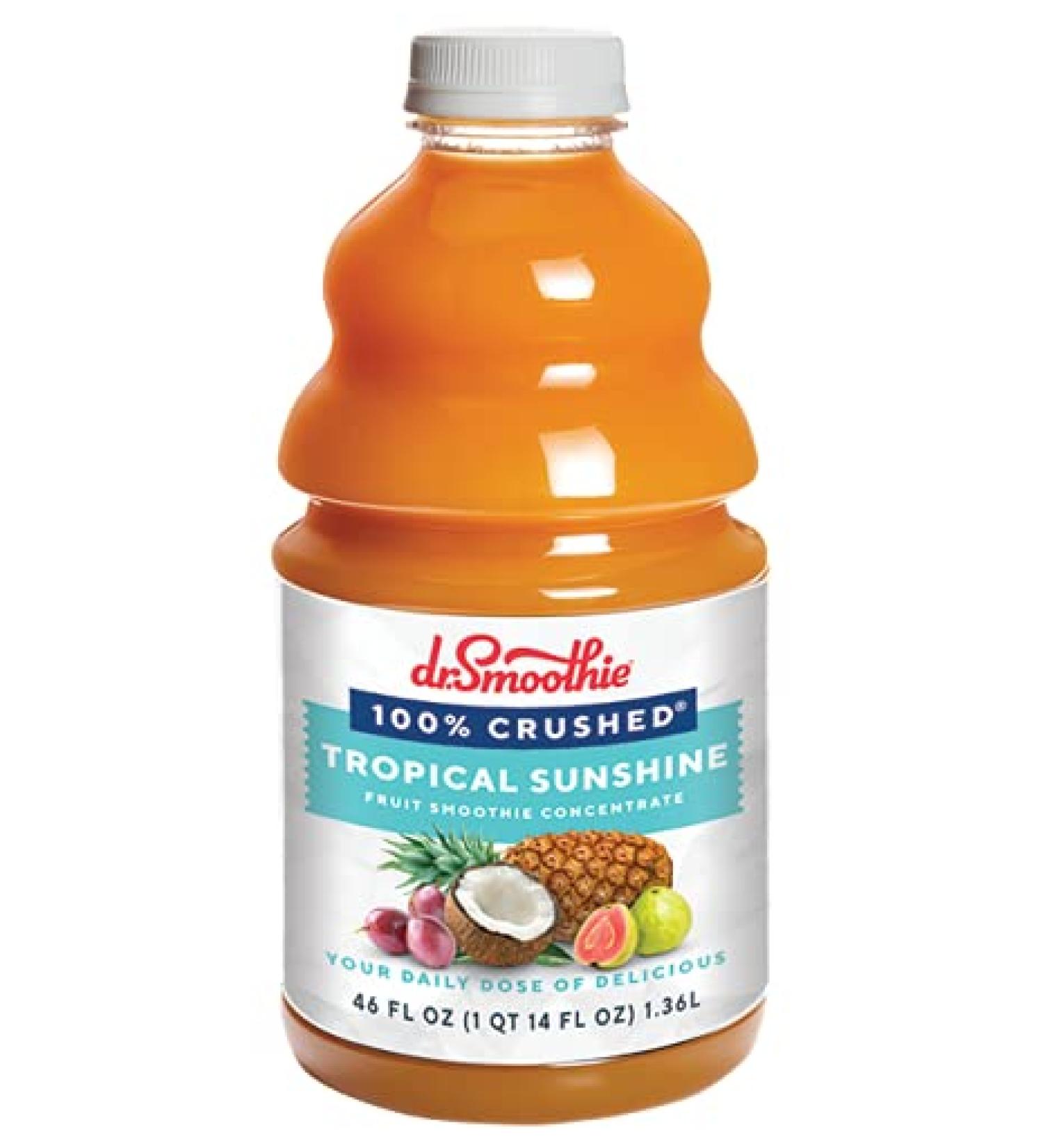 Dr. Smoothie 100% Crushed Tropical Sunshine Blend Smoothie Concentrate 46oz 2/Pack