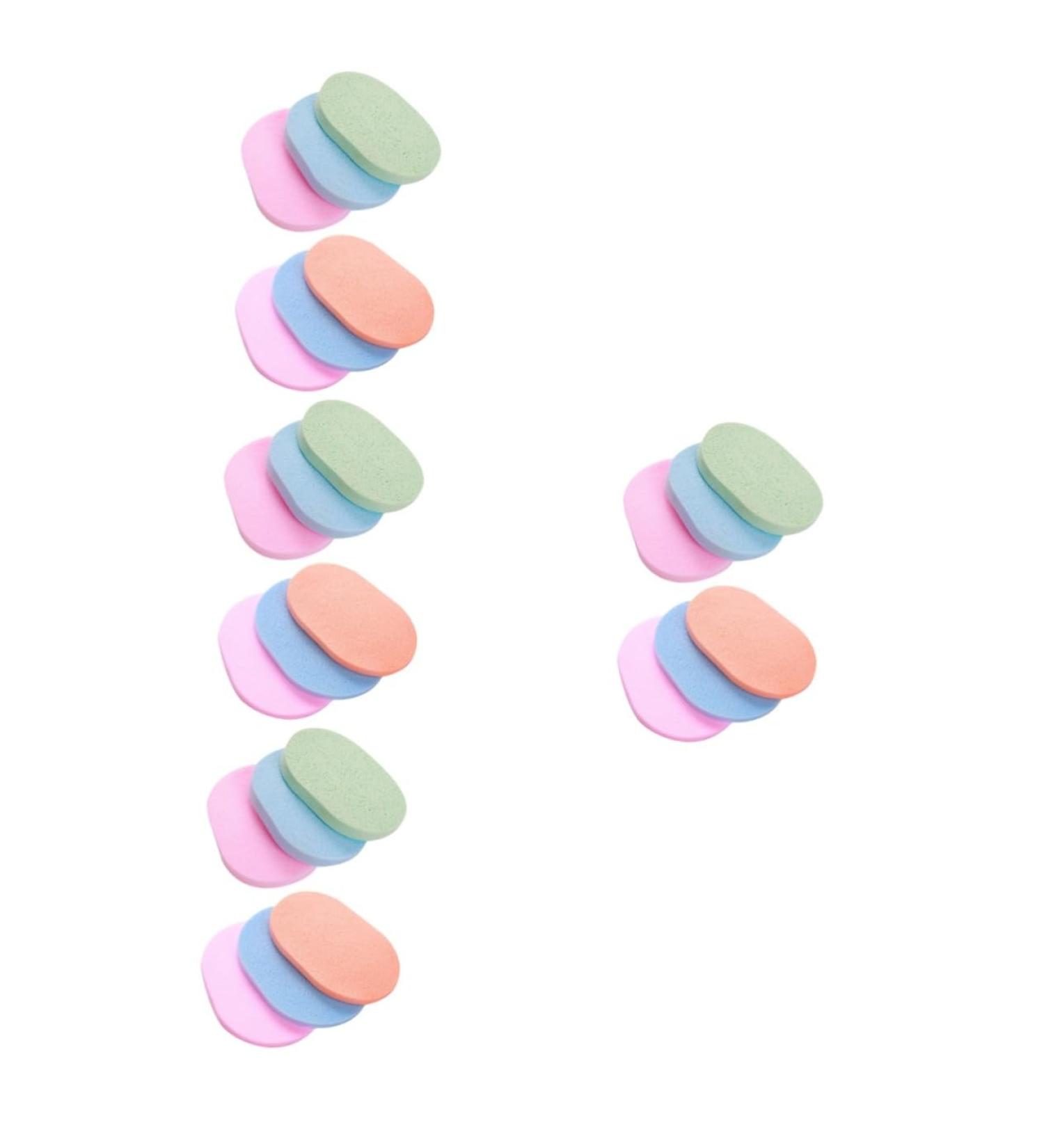 FRCOLOR 24 Pcs Cleansing Puff & Exfoliating Sponge Set - Travel-Friendly Facial Scrubber for Deep Cleaning & Skin Care - Buy Online on GoSupps.com