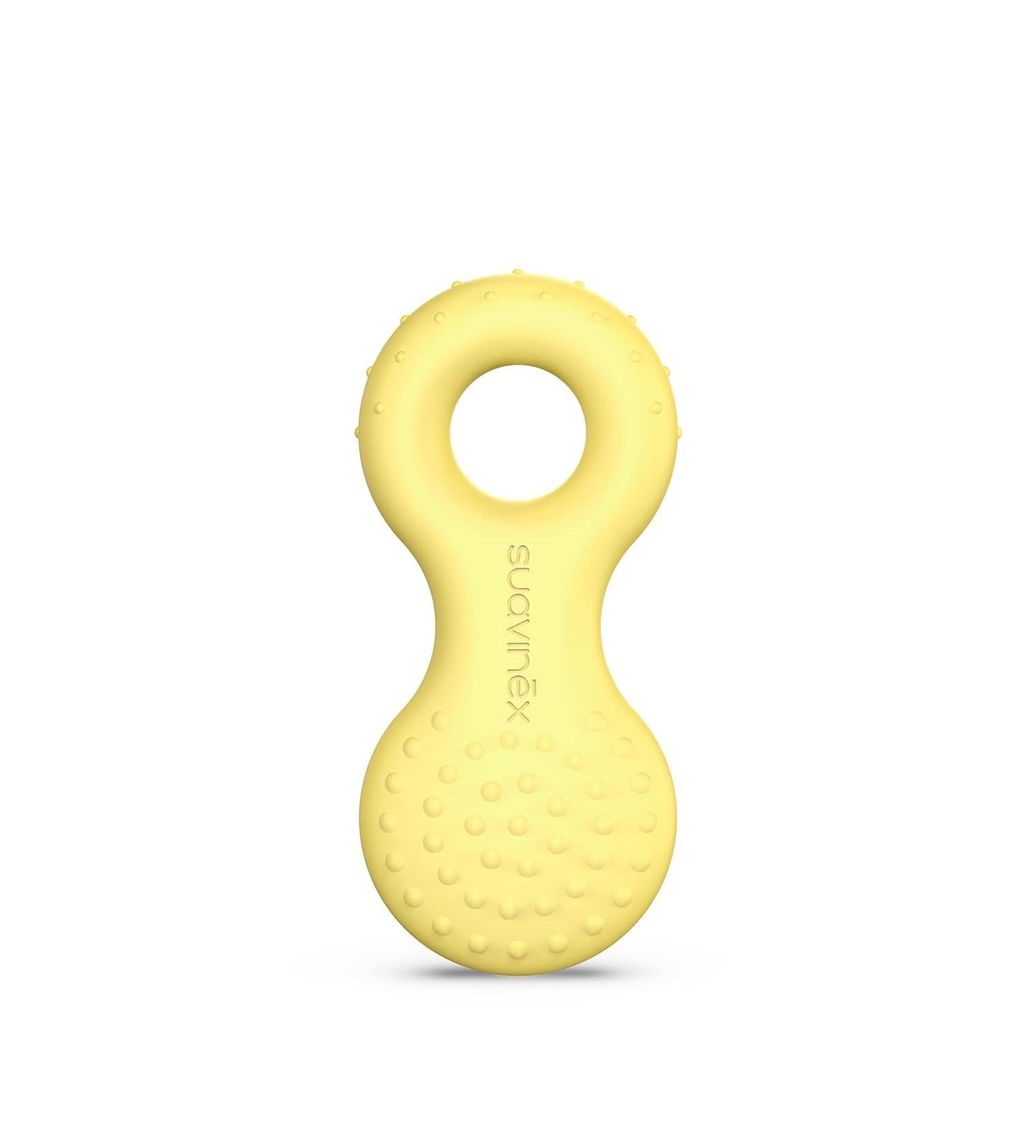 Buy Suavinex Rubber Teether for Babies | Step 1 Yellow Toy - Safe for 0+ Months | International Shipping - Buy Online on GoSupps.com