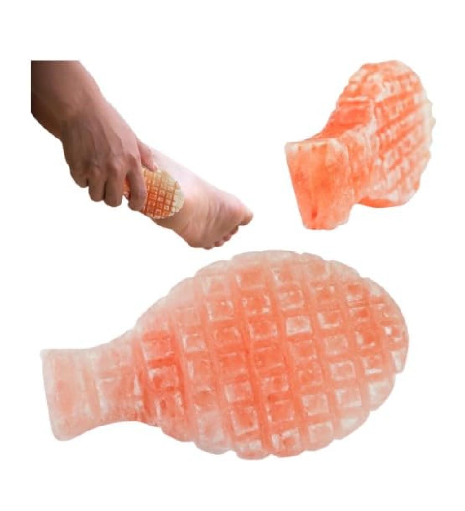 Himalayan Pink Salt Foot Scrubber Exfoliating Foot Peel Treatment - Buy Online on GoSupps.com