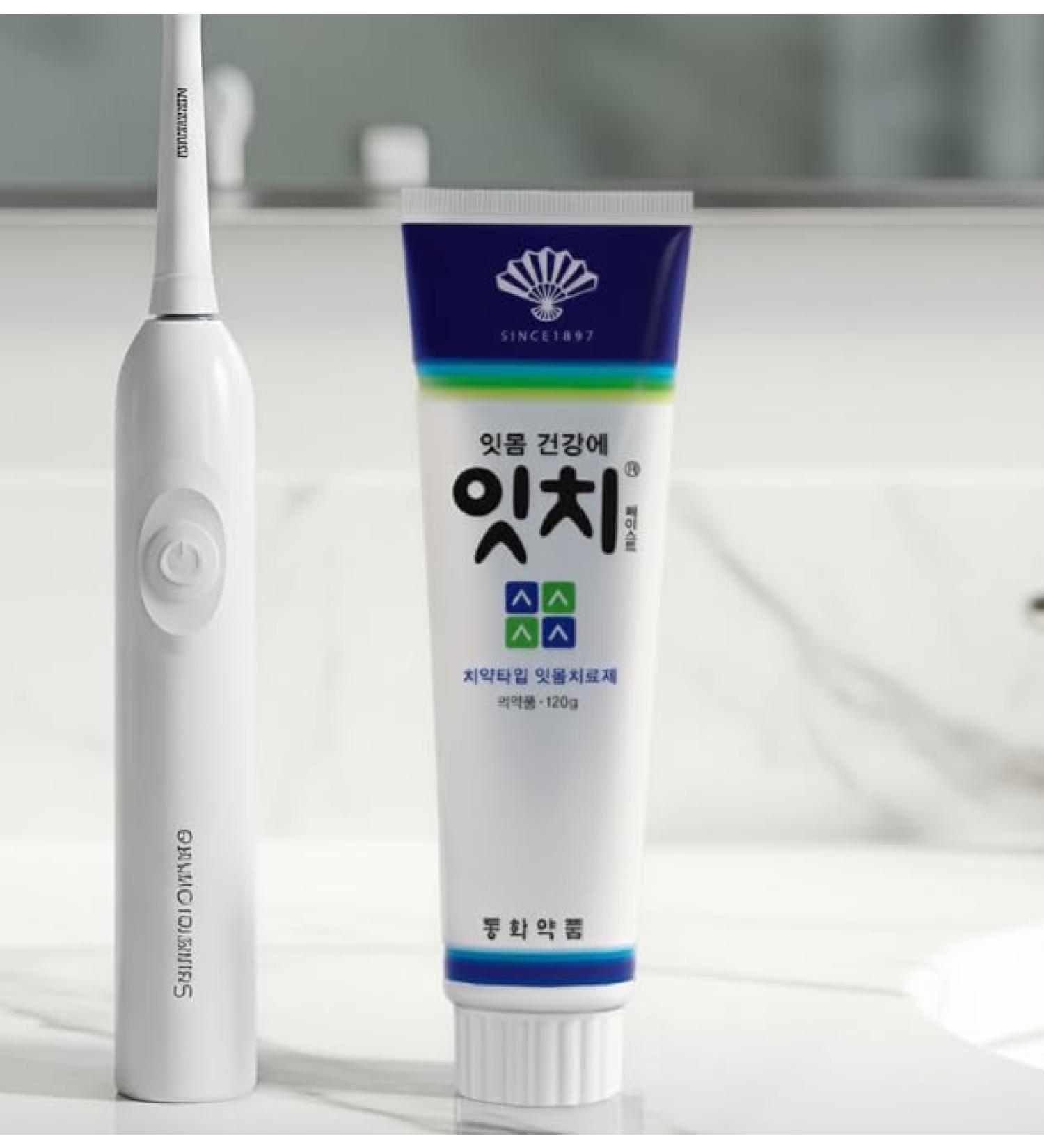 Itchi Paste Herbal Gum Care Toothpaste Fluoride-Free Formula with Myrrh Chamomile Ratanya 120g x 3 Boxes Made in Korea - Buy Online on GoSupps.com