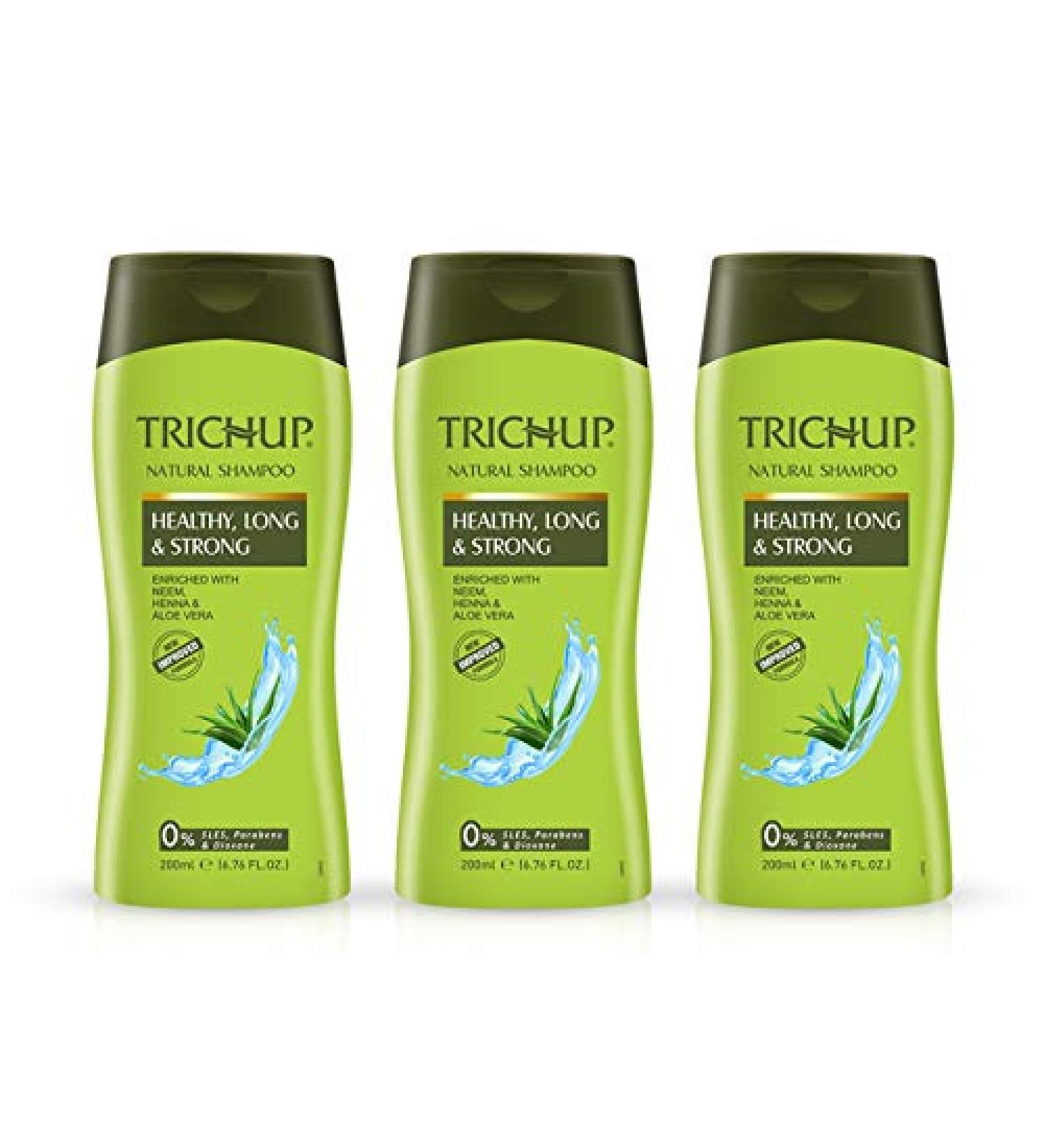 Healthy Long & Strong Herbal Hair Shampoo - Pack of 3 (200ml each) | Nourish & Strengthen Your Hair - Buy Online on GoSupps.com