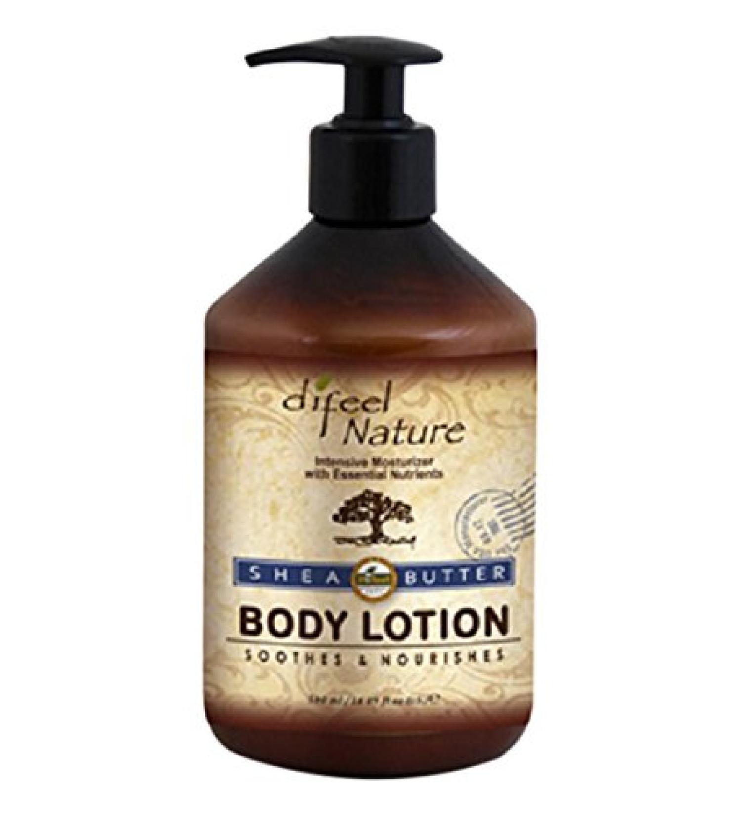 Difeel Nature Moisturizing Body and Hand Lotion - Shea Butter 16.9 ounce