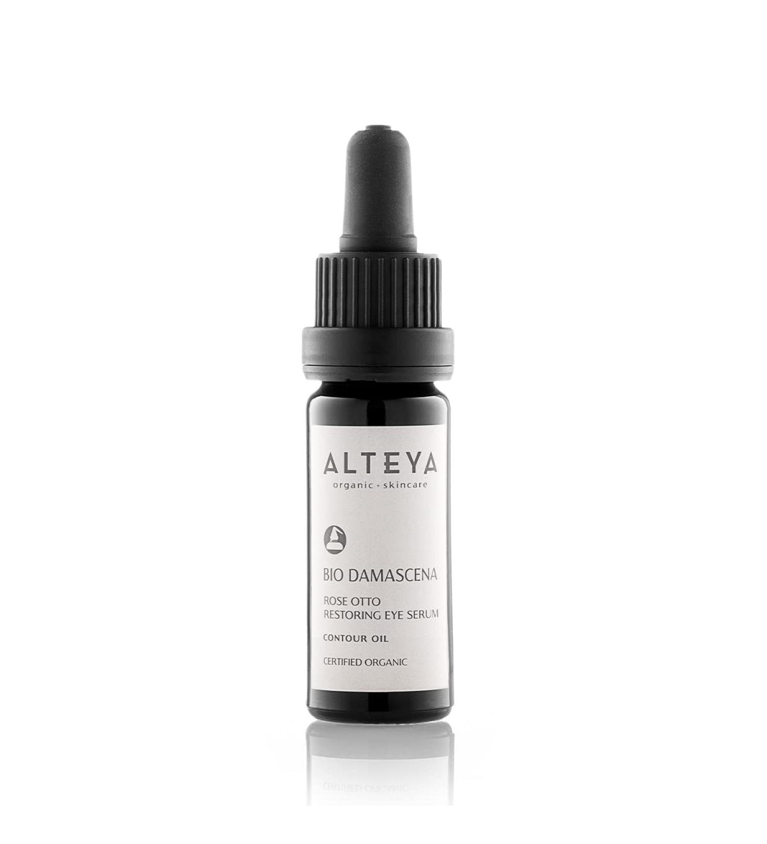 Alteya Organics Eye Serum - USDA Certified Organic Skin Care 0.34 Fl Oz - Bio Damascena Award-Winning Treatment with Bulgarian Rose Oil - Buy Online on GoSupps.com