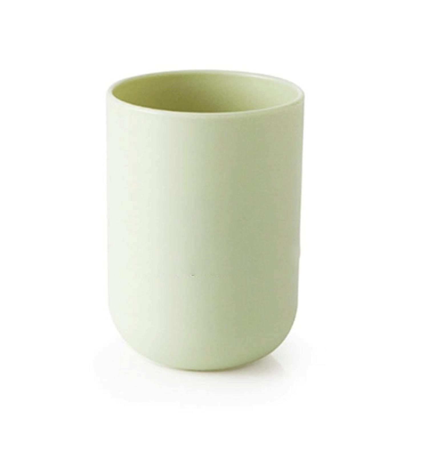 DIGJOBK Toothbrush Cup Simple Nordic Bathroom Mouthwash Cup Toothbrush Holder Non-Slip Travel Must Have (Color : Green)