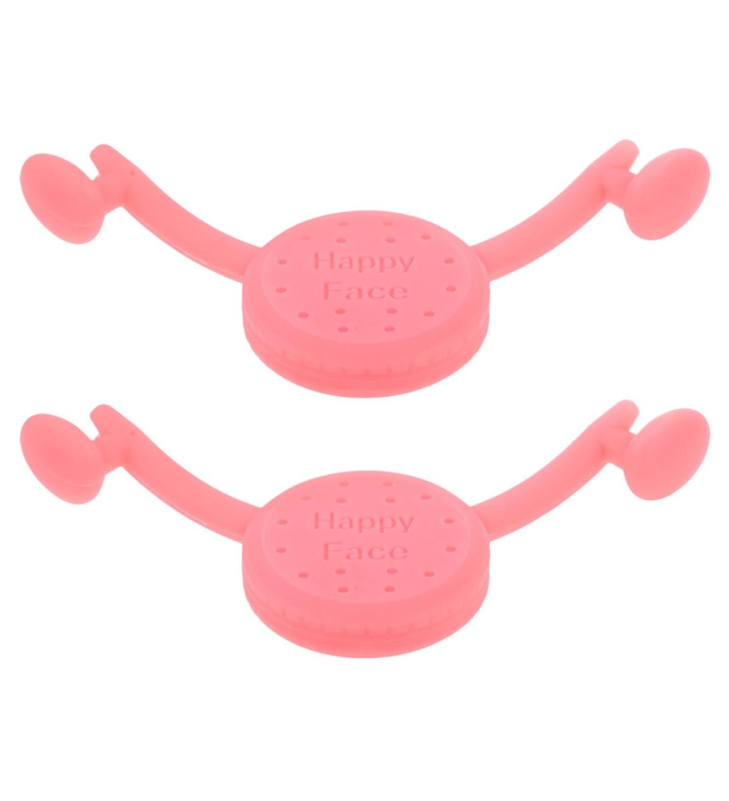Sewroro Lot de 2 Appareils d'Entra nement du Sourire en Silicone Rose Correcteurs pour Muscles du Visage Bouche Exercice Facial pour Raffermir et Modeler les L vres au Quotidien - Buy Online on GoSupps.com