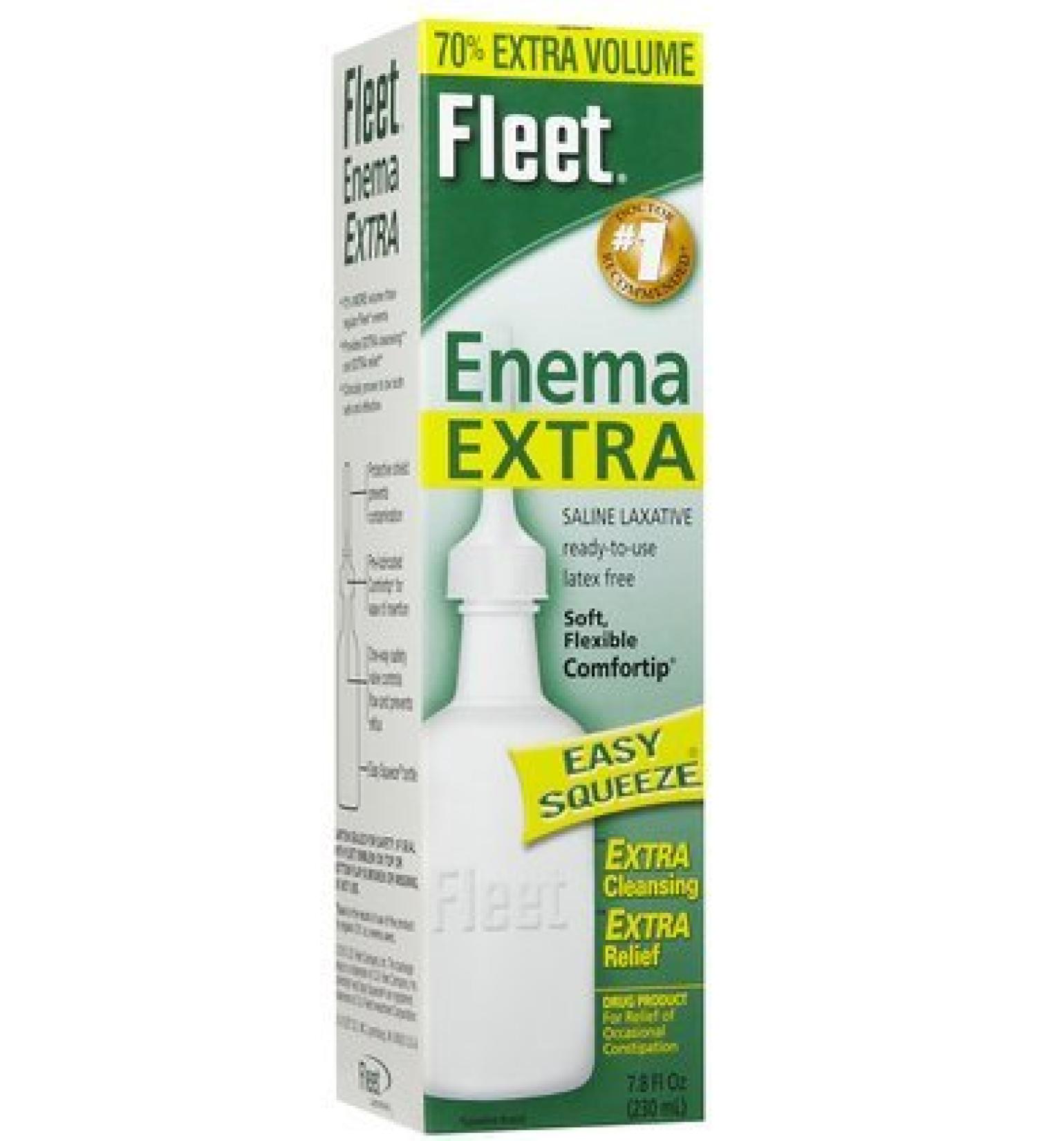 FLEET Ready-to-Use Saline Adult Enema-7.8oz (Quantity of 6)