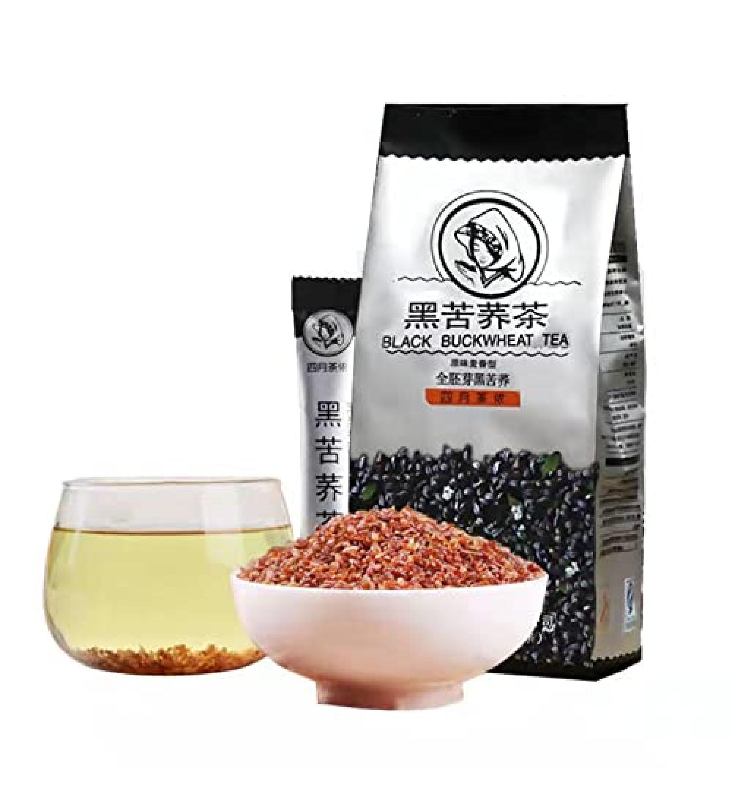 Black tartary buckwheat tea 10.58oz whole germ fragrant strong five grain tea Buckwheat Grain tea 300g - Buy Online on GoSupps.com