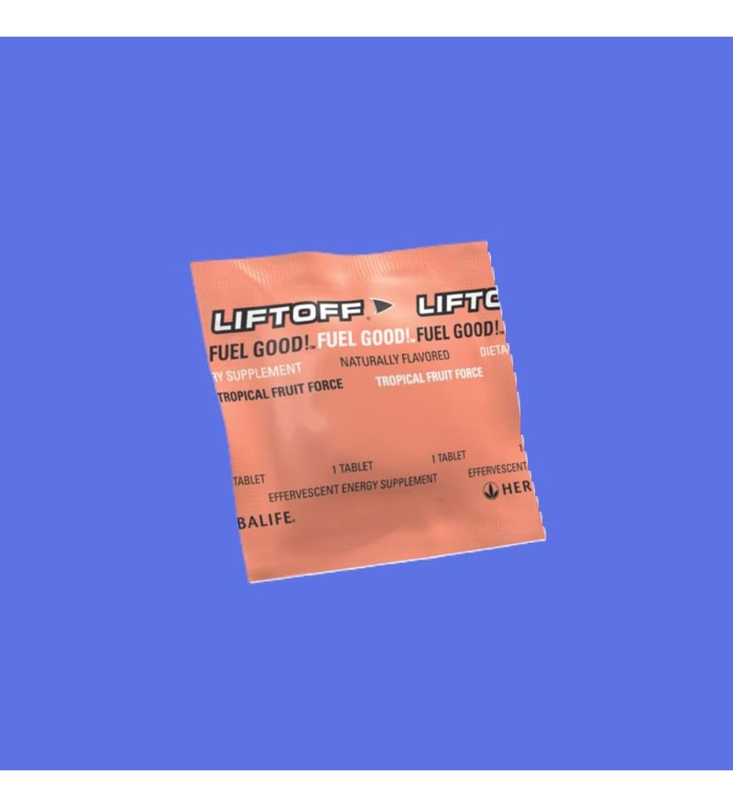 Liftoff Energy Tablets 60 Count Individually Wrapped (60 TAB Tropical Fruit Force)