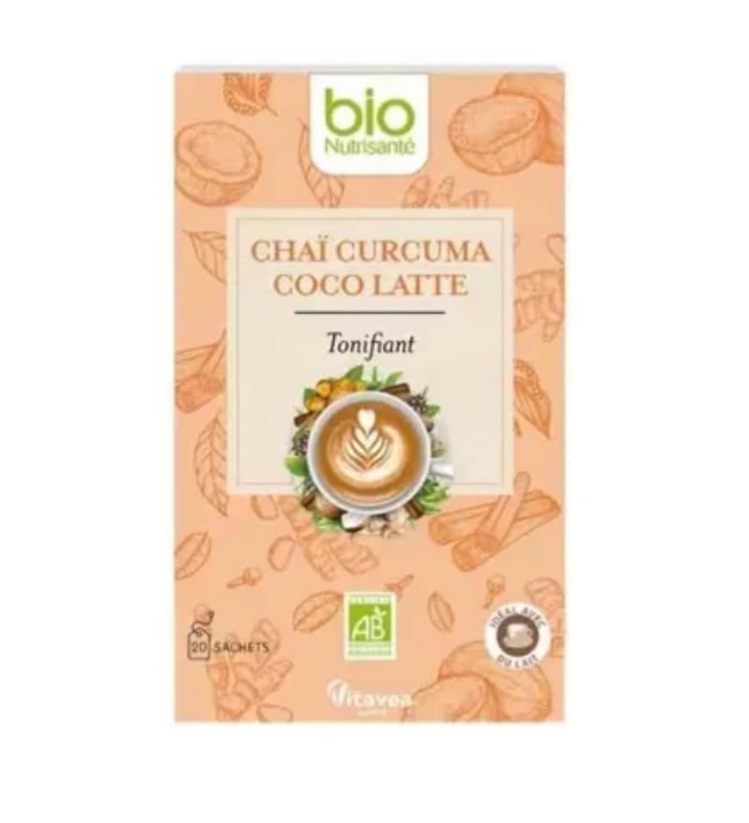 Vitavea Cha Curcuma Coco Latte Bio 20 Sachets