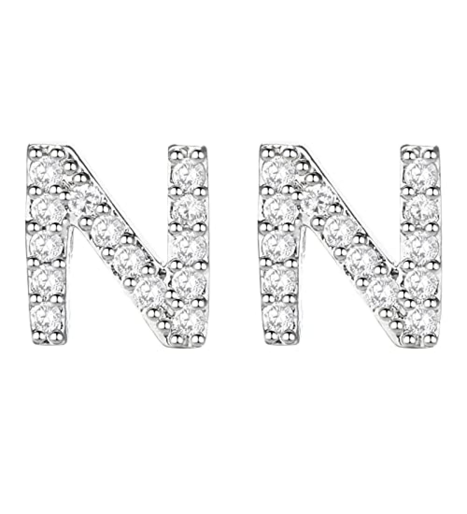 26 Earrings Earrings Girls Initial for Women Fashion Alphabet Simulated Faux Diamond Stud Earrings for - Buy Online on GoSupps.com