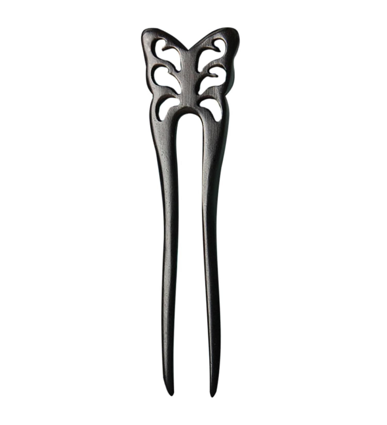 VINTORKY Ebony Hairpin Hair Forks Hair Pins for Thick Hair Chinese Hair Sticks Hair Accessories French Pins Hair Pins for Women Hairpins Hair for Women U Pins Hair Wooden Hair Sticks - Buy Online on GoSupps.com