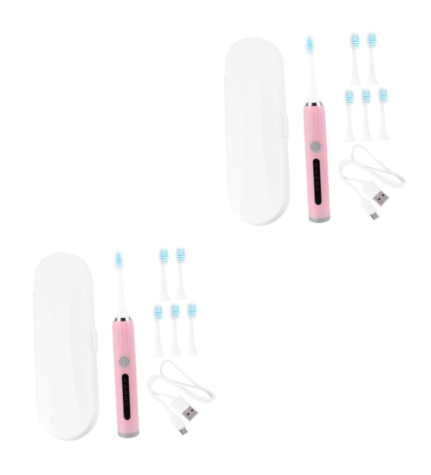 Shop NOLITOY Electric Toothbrush Sets | Travel-Friendly Oral Care for Adults & Kids - Soft Pink Ultra Brush - Buy Online on GoSupps.com