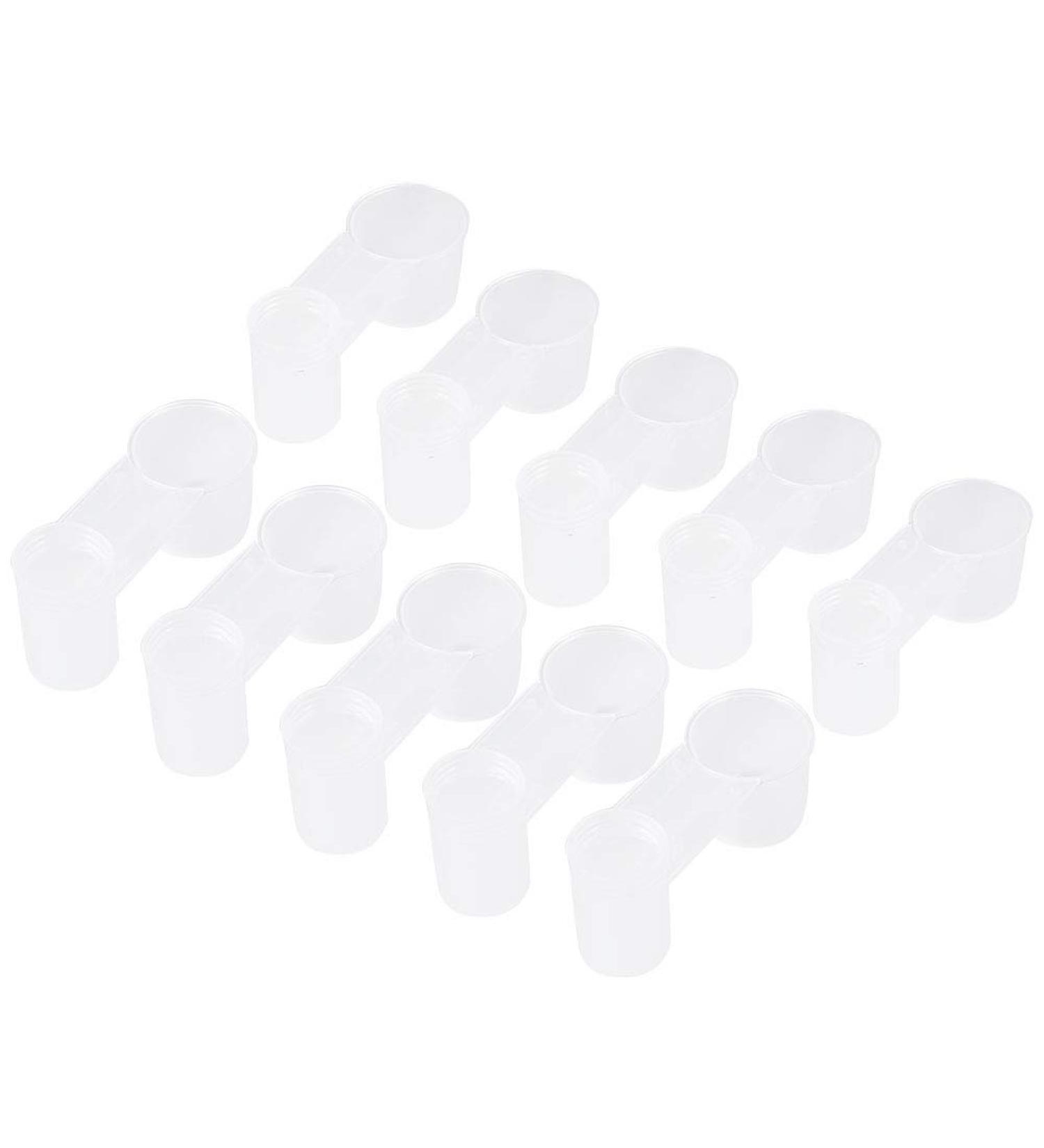 PSOP 10-Pack Bird Water Drinker Cups | Plastic Pigeon & Parrot Feeders | Cola Bottle Style Soda Pop Waterers - Buy Online on GoSupps.com
