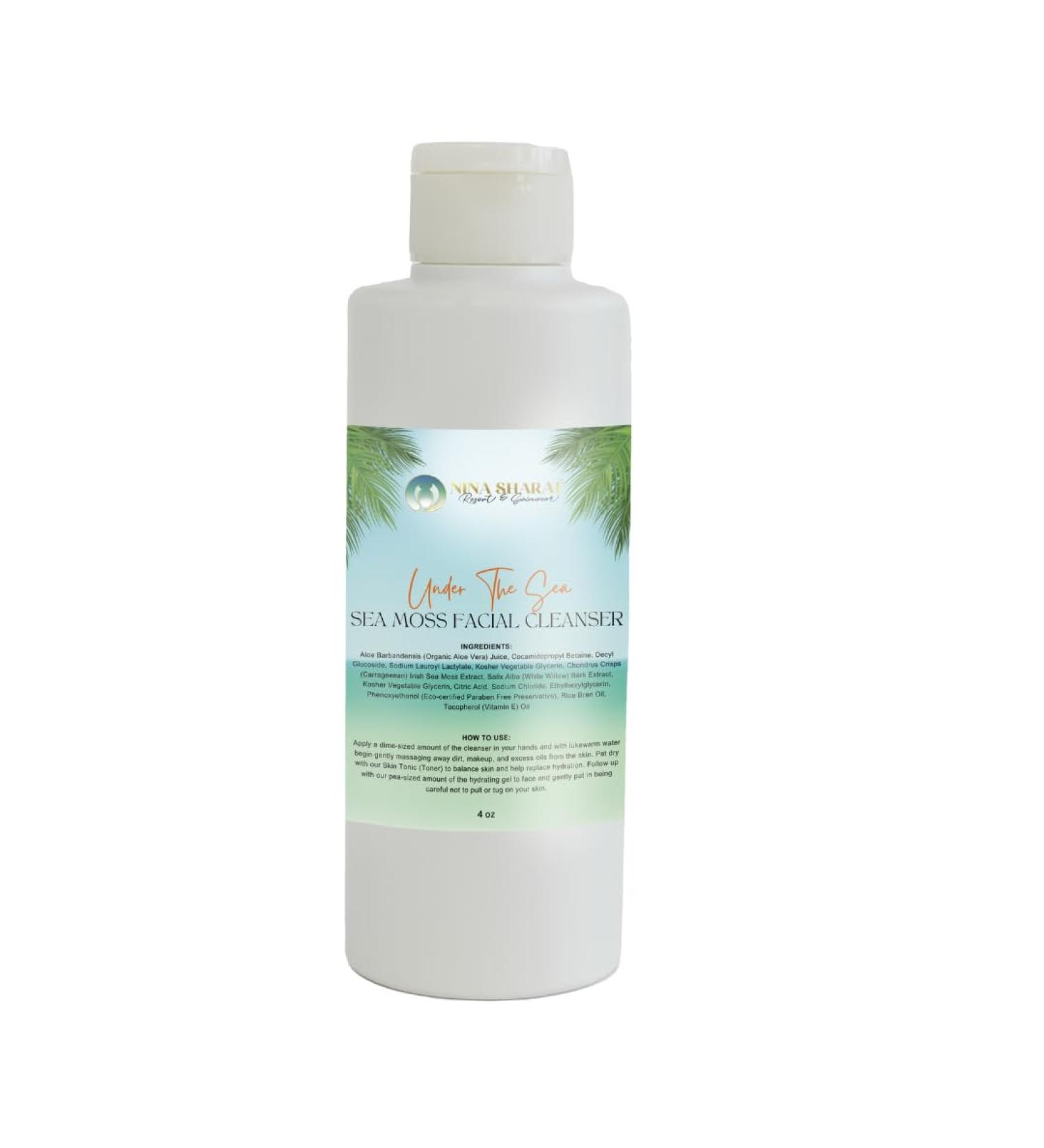 Sea Moss Soap for Facial & Body | Paraben Free | White Willow Bark | Moisturizing for Sensitive Skin | All Skin Types | Acne Eczema Psoriasis Relief | 4oz Bottle - Buy Online on GoSupps.com