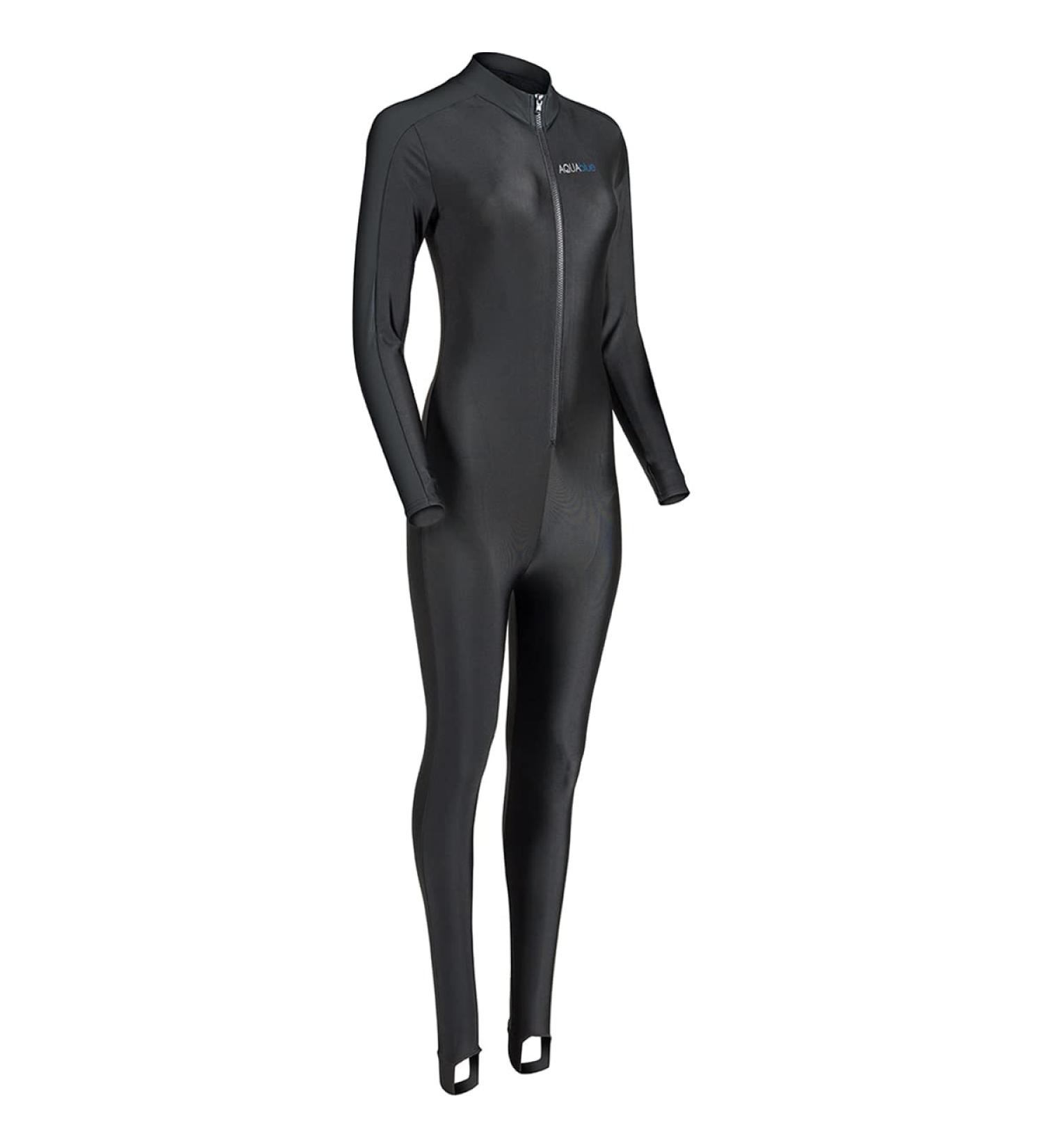 Aqua Blue Sport Skin Spandex Body Suit - Perfect for Surfing, Diving, Snorkeling - 50+ UPF - Small - Buy Online on GoSupps.com