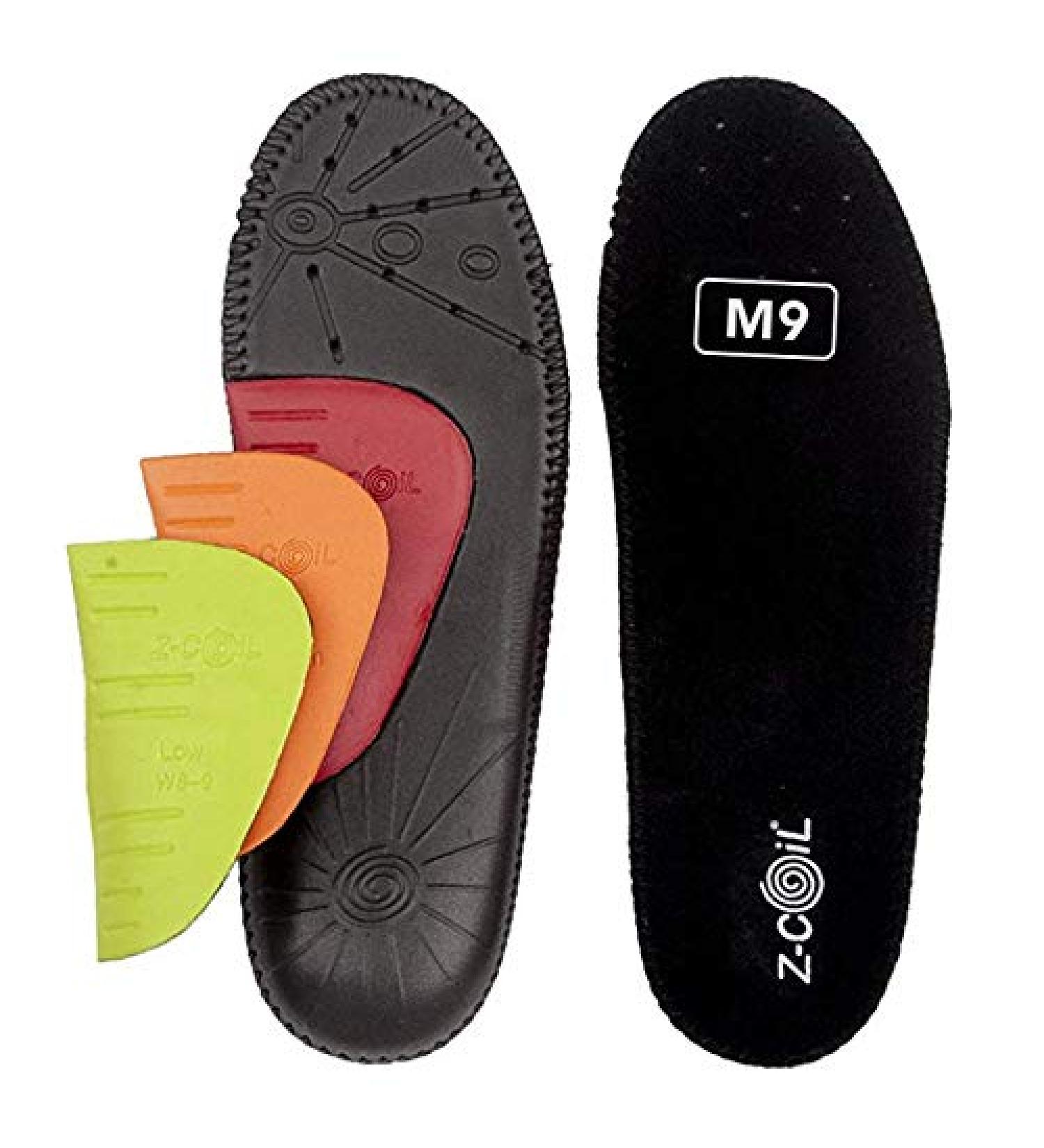 Z-CoiL Men's Z-Fit Black Custom Arch Insole - Size 13 M