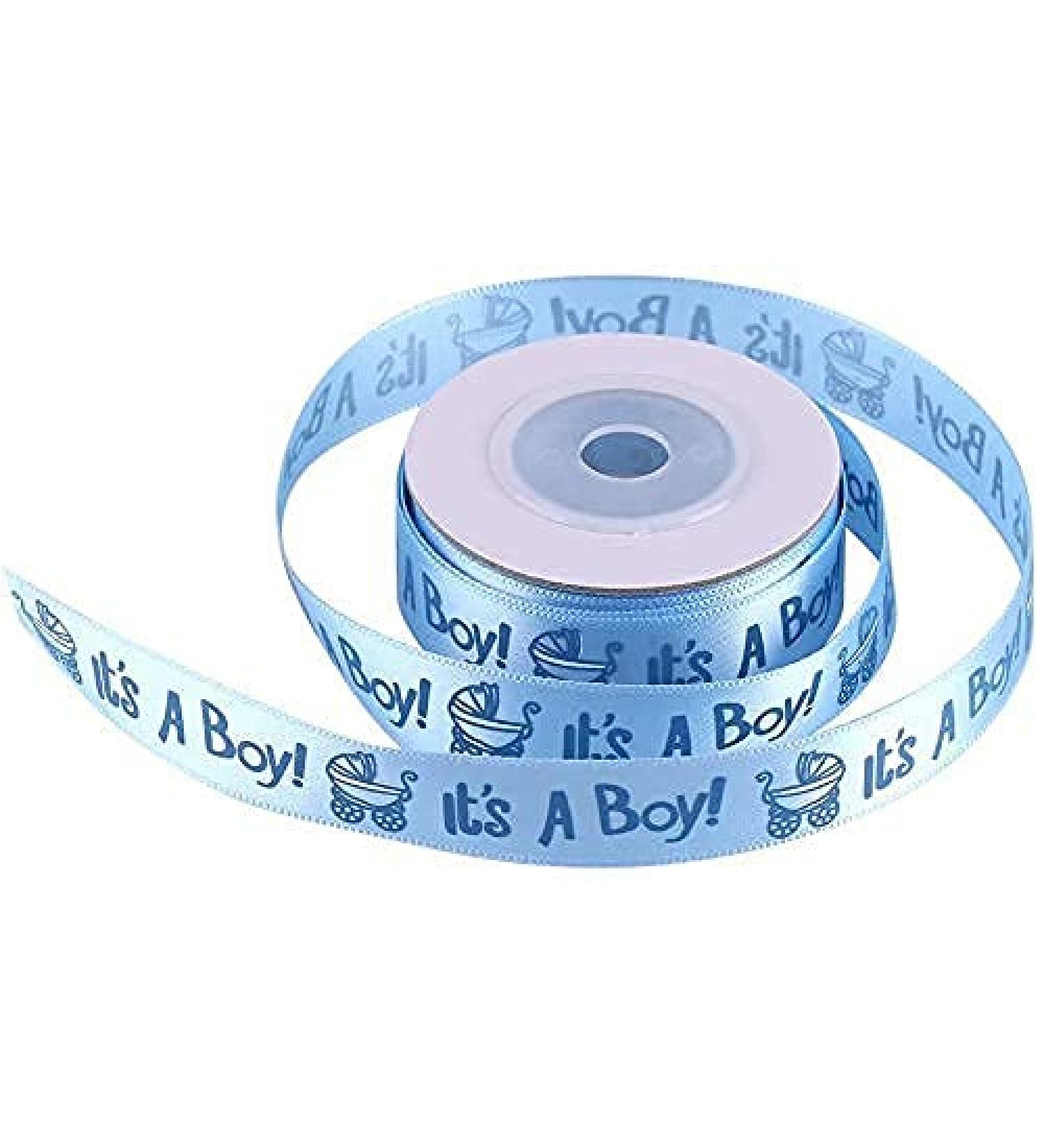 10 Yard Blue Stain Ribbon for Baby Shower, Party & Christening - Buy Online on GoSupps.com