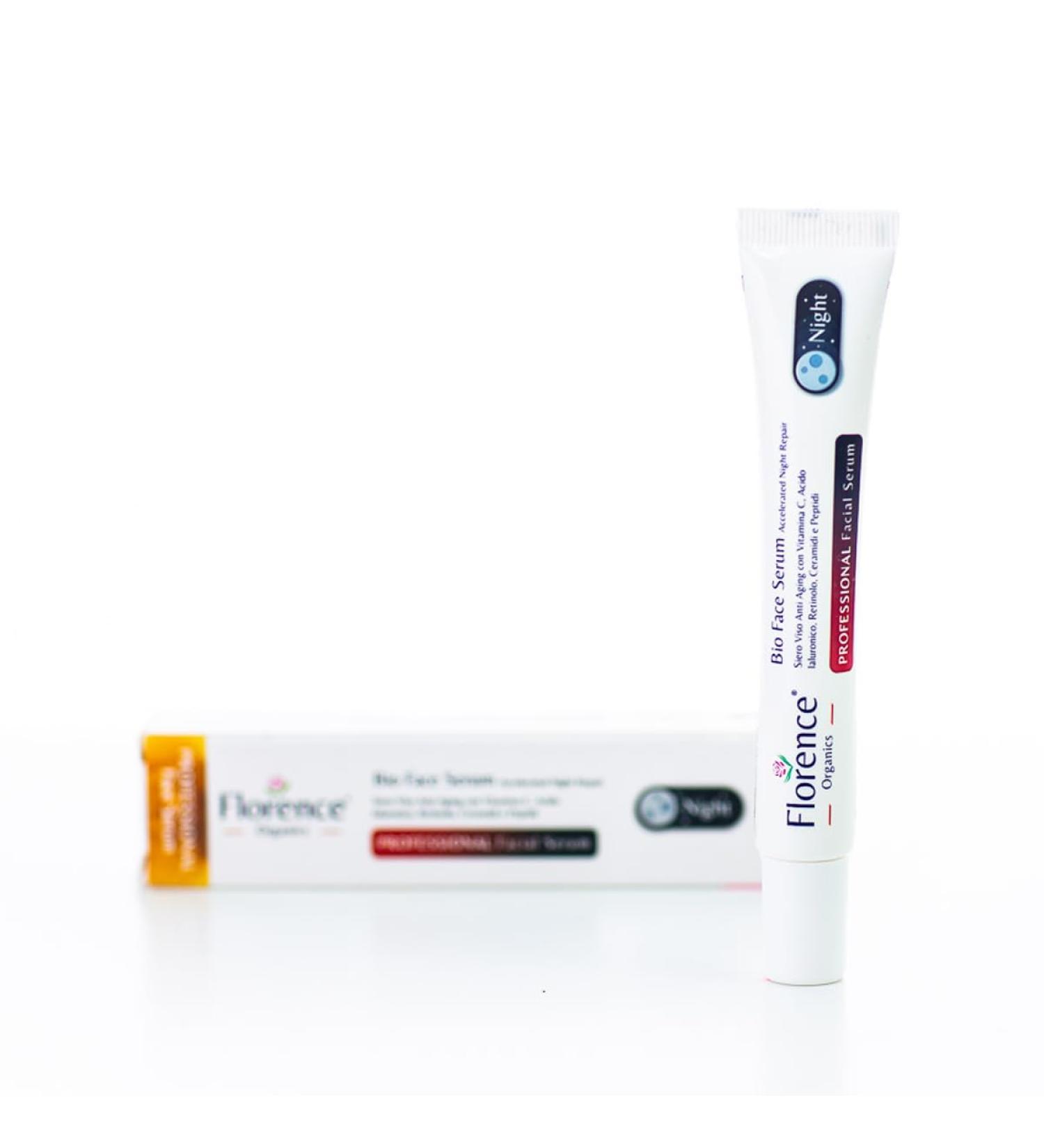 Bio Face Serum Night Repair with Vitamin C Serum & Hyaluronic Acid 30 ml. Florence Organics - Buy Online on GoSupps.com
