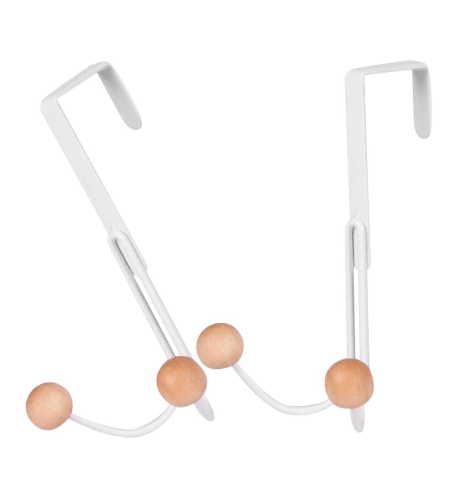 Zerodeko 2pcs Coat Hangers Towel Rack Clothes Rack Hooks Over Door Coat Rack Door Hook Goal Wrought Iron - Buy Online on GoSupps.com