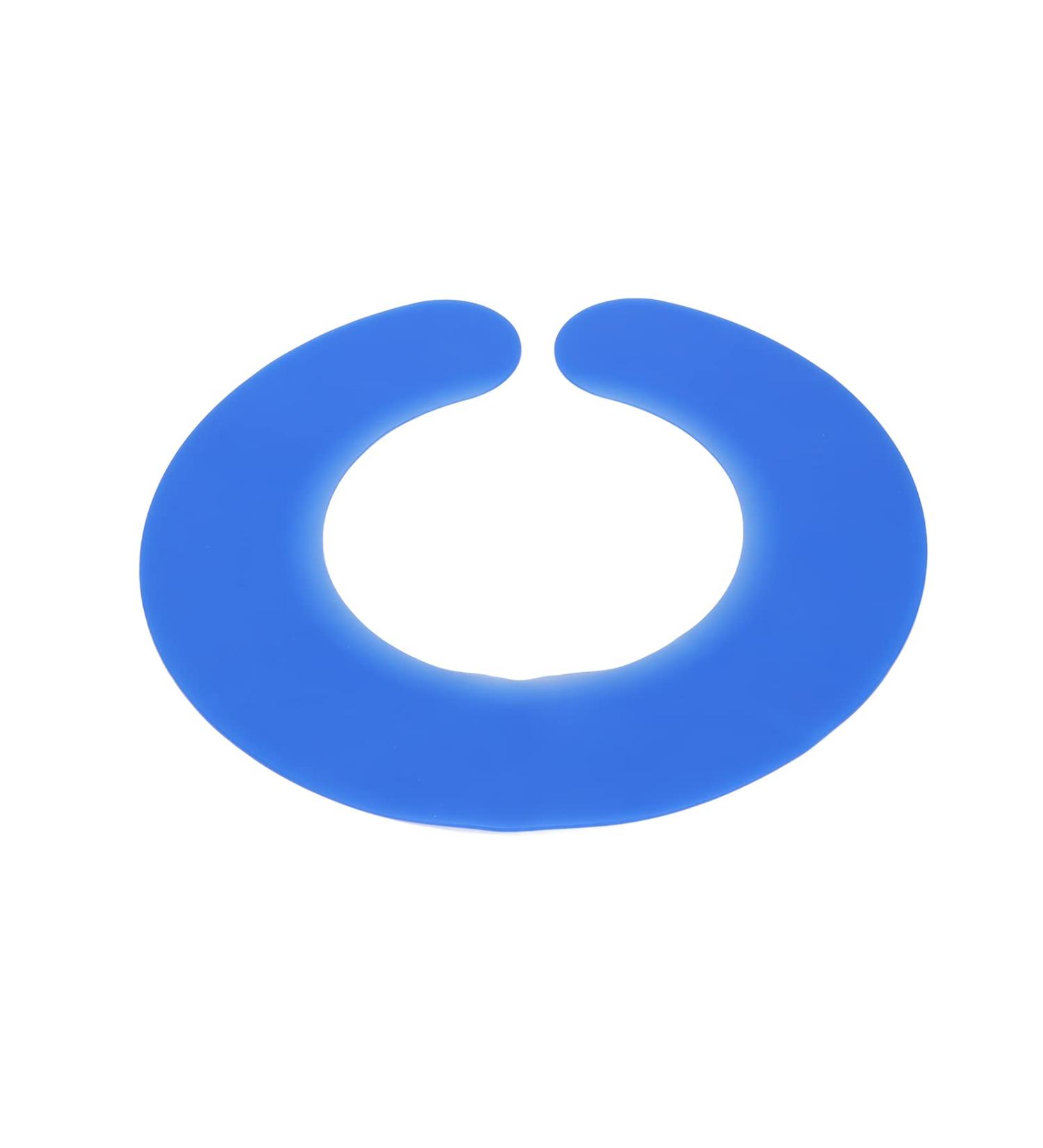 Waterproof Haircut Collar - Silicone Salon Hair Dyeing Pad for Professional Hair Cutting | Blue Haircut Neck Collar - Buy Online on GoSupps.com