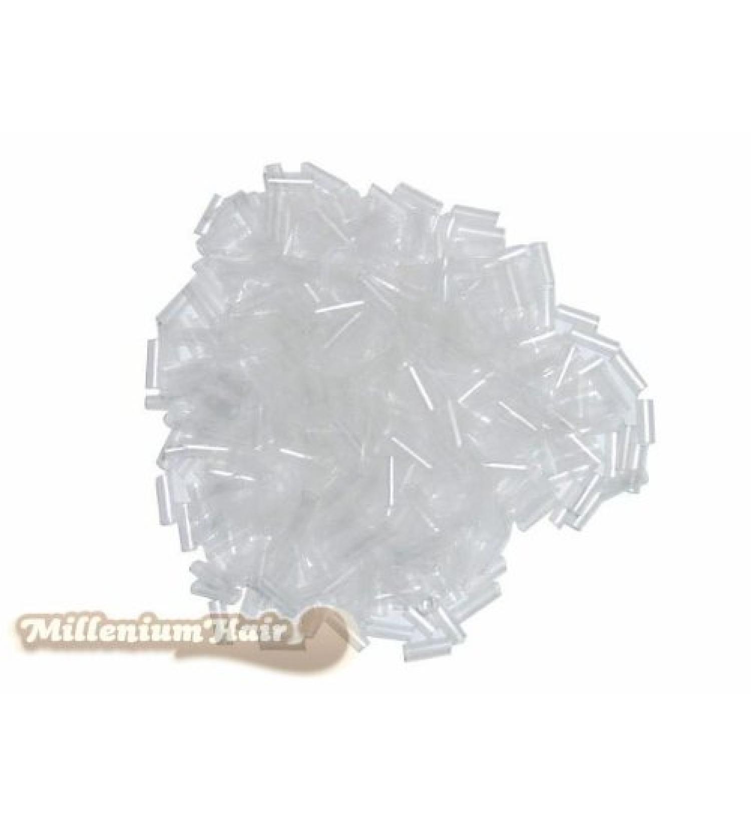 MilleniumHair 100 Shrinkies - Shrink Links - Shrink Sleeves - Transparent - Extensions - Hair Extension