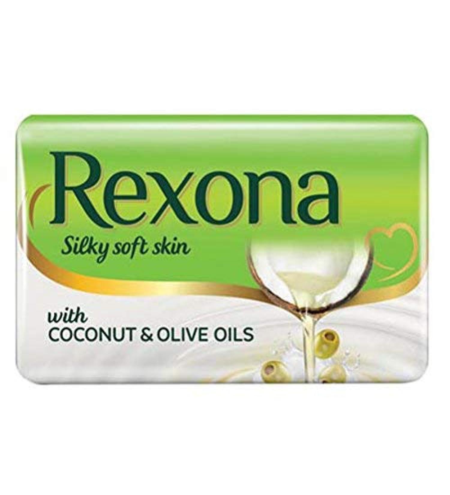 Rexona Coconut and Olive Oil Soap 100 g - Pack of 6