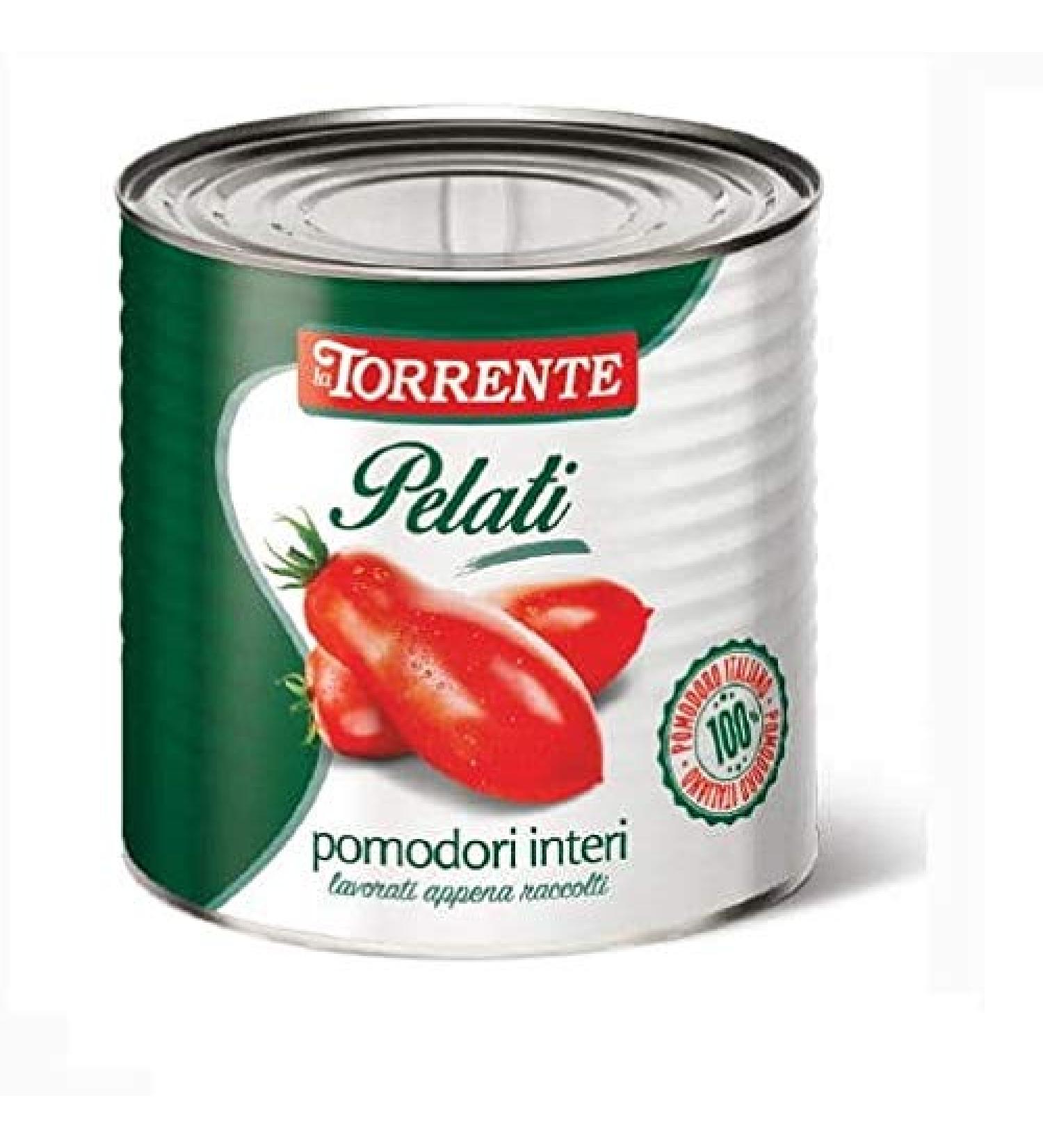 La Torrente La torrente Pomodori Pelati Crushed Tomato Sauce Made in Italy 2500 g Box