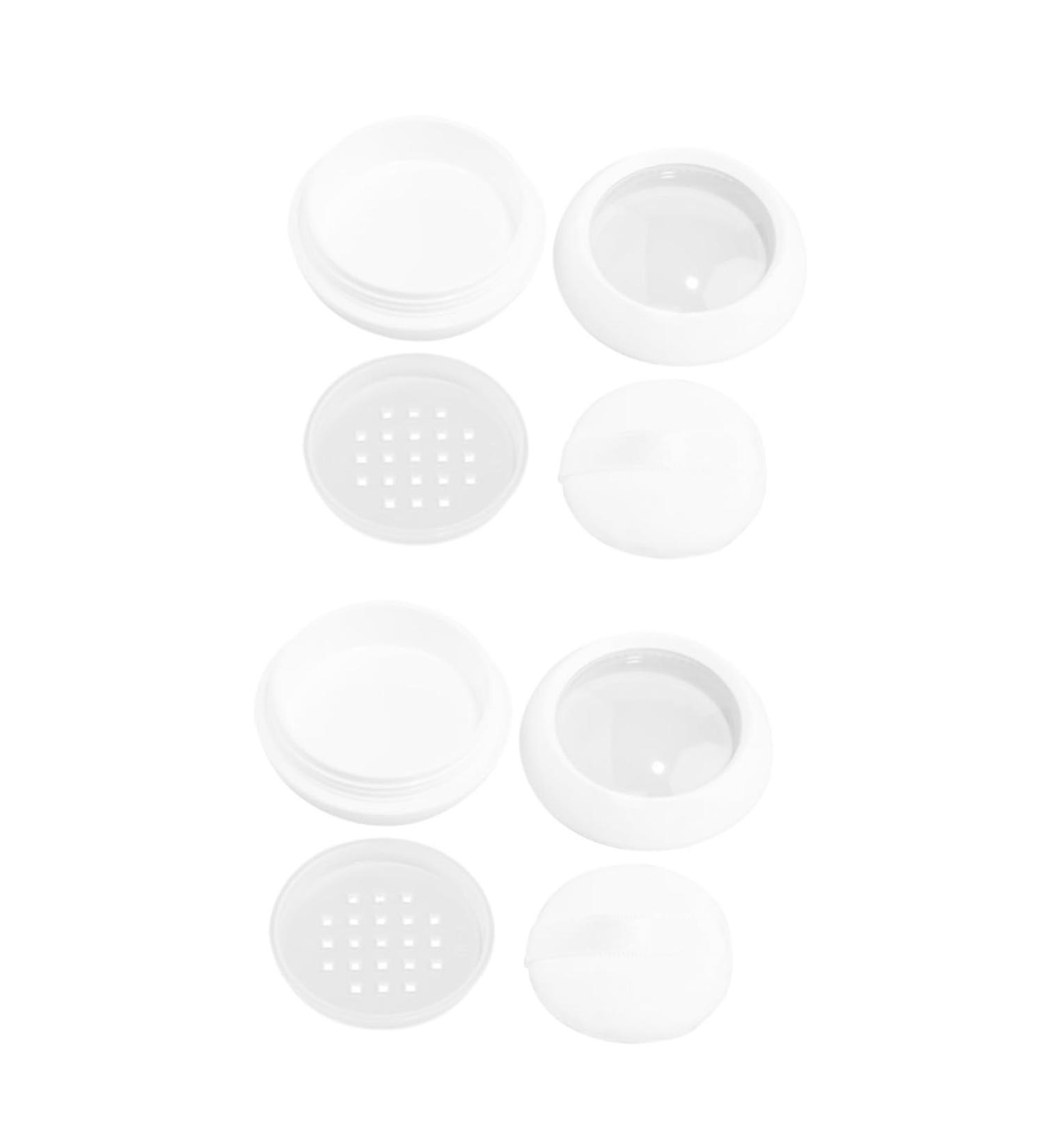 POPETPOP 2ensembles Bo te Poudre Portable Pratique Avec Poup e Poudre Conteneur Pour Cosm tique Pour Maquillage Pochettes 6.2x6.2cmx2pcs blancx2pcs - Buy Online on GoSupps.com