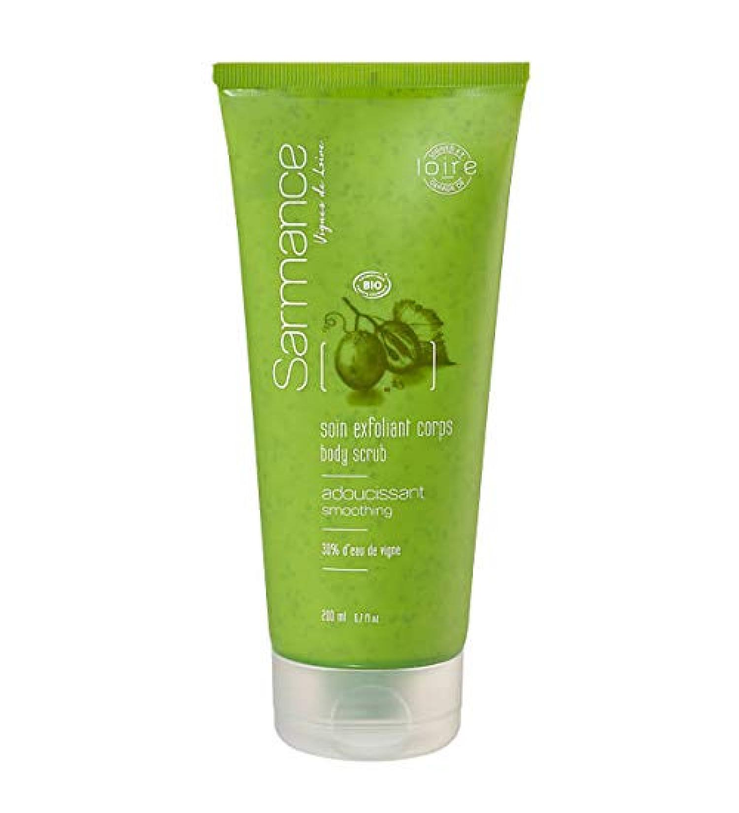 Sarmance Certified Organic Shea Butter Body Scrub - For Dry Skin - Softens and Tones Skin - 100% Natural Fragrance - 200ml