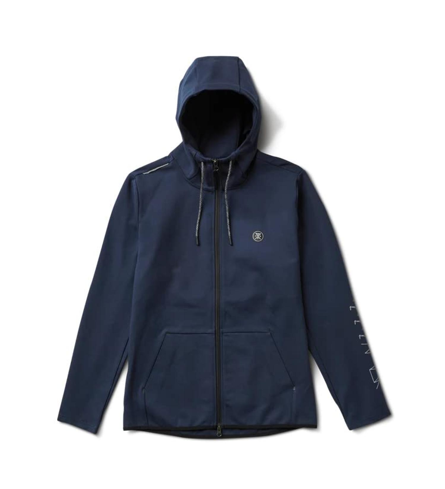 ROARK Run Amok El Morro Fleece Hoodie - Men's Black Dark Navy Zip-Up Jacket - Buy Online on GoSupps.com