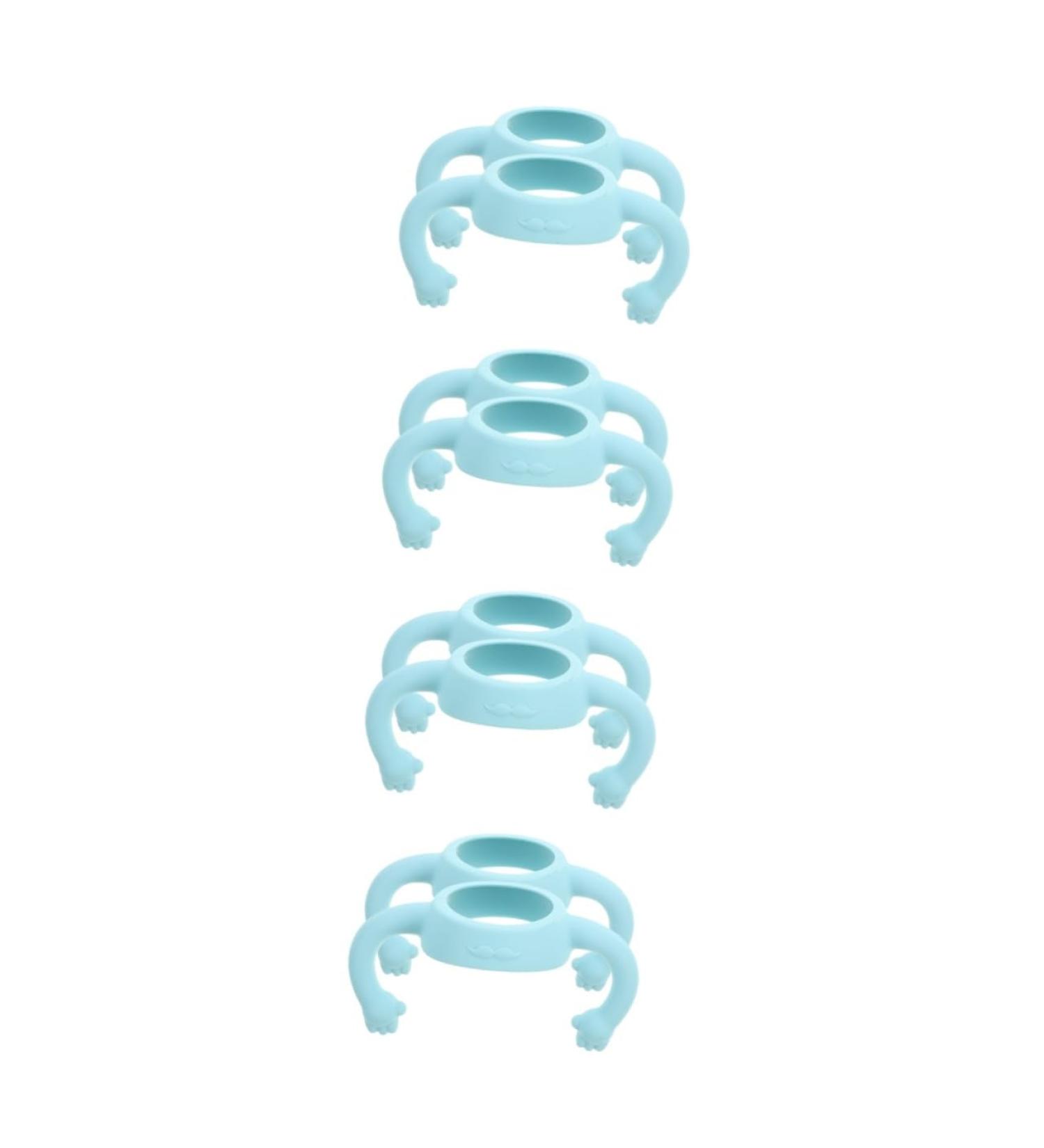 Toyvian 8 Pcs Bottle Handle Milk Bottle Accessories Bottle Grip Silicone Bottle Grip Bottle Grip Milk Bottle Grips Wide Mouth Silicone Soft 14.00X5.00X5.00CMx4pcs Sky-bluex4pcs - Buy Online on GoSupps.com