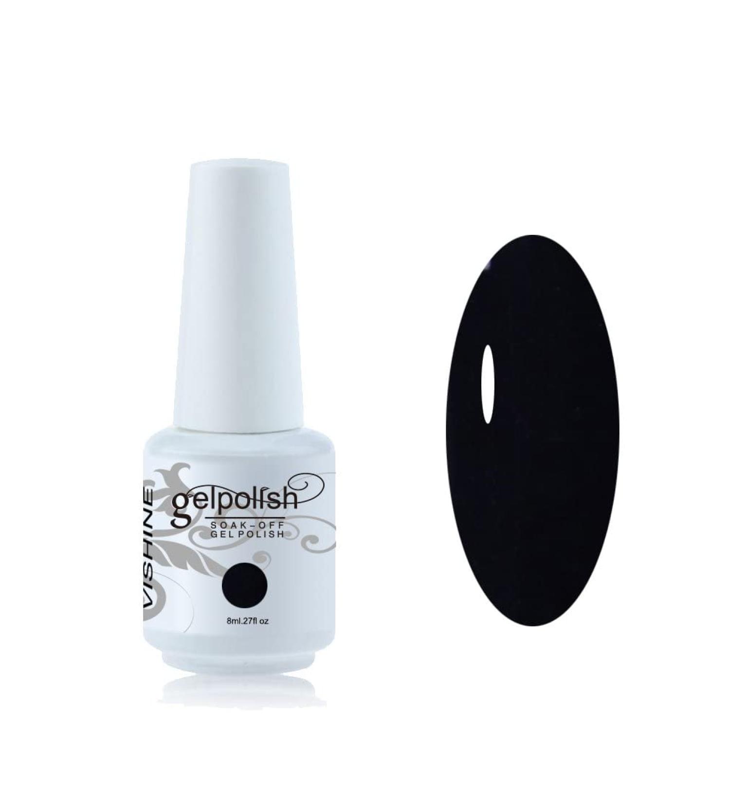 Vishine 8ml Gelpolish Manicure Salon UV LED Soak Off Gel Nail Polish Varnish Color Dark Blue #1350 1350-8ml - Buy Online on GoSupps.com