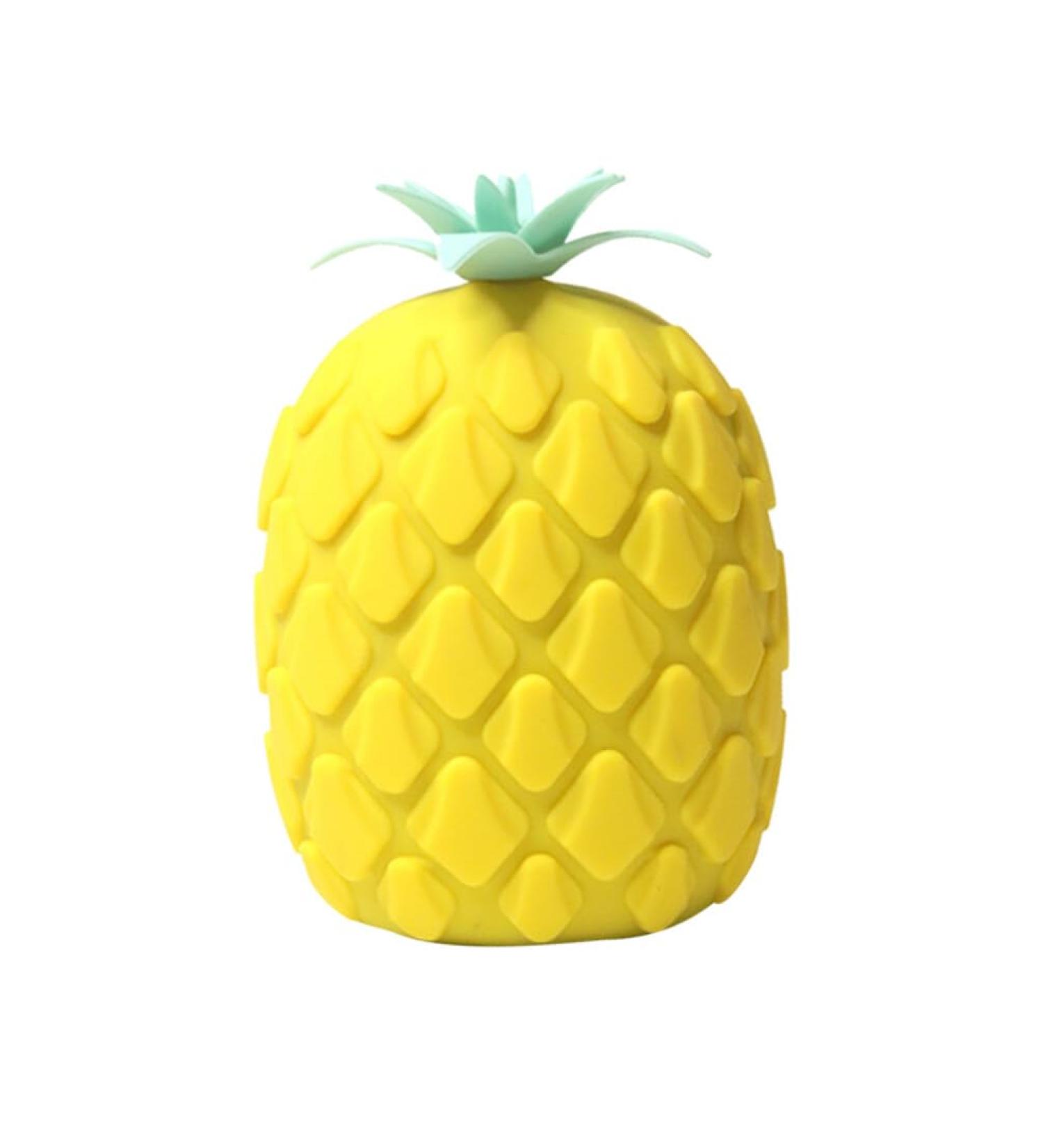 Lurrose Silicone Pineapple Body Scrubber - Yellow | Shower & Massage Brush for Dead Skin Removal | Loofah Dish Sponge - Buy Online on GoSupps.com