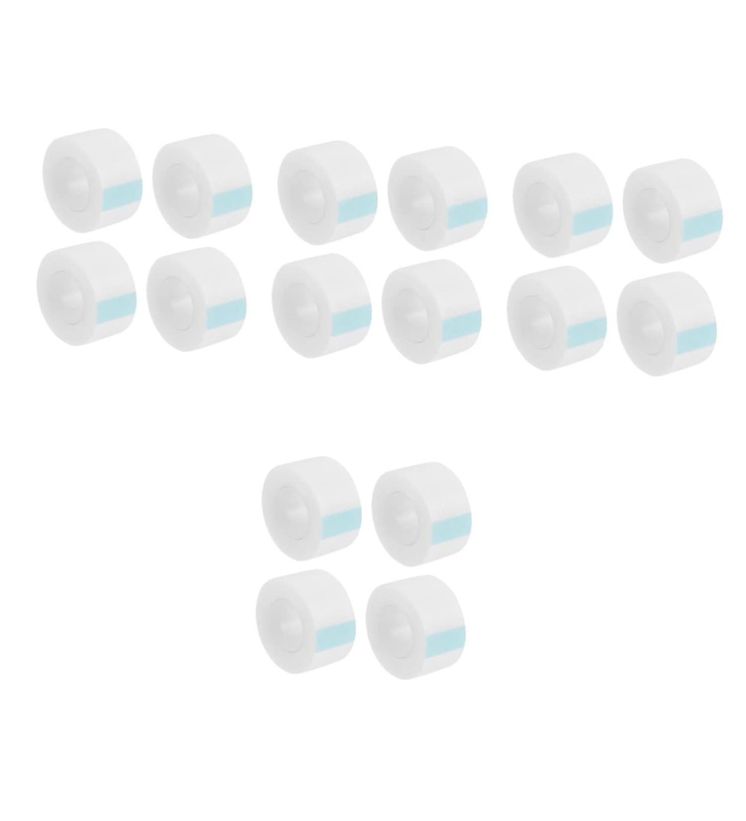 FRCOLOR 16 Rolls White Tape White Painters Tape Sandwich Container Satin Wig Bag Clear Gaffer Tape Instant Eyelid Lifter Electric Tape White Lash Tape Double Eyelid Sticker or Eyes - Buy Online on GoSupps.com