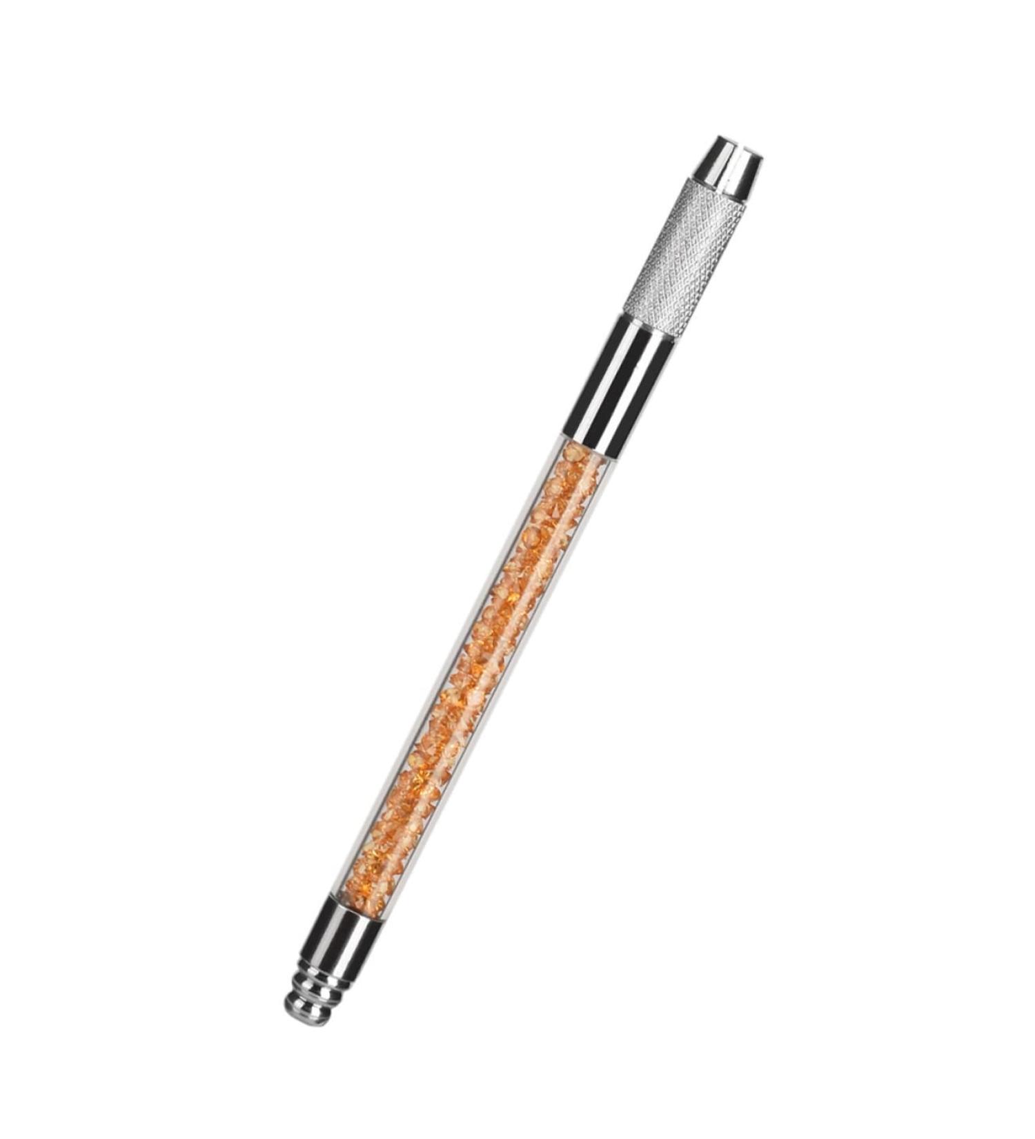  GLEAVI GLEAVI 1 x Crystal Embroidery Pen L piz De Cejas Bladee Tattoo Eyebrow Shape Pen Brown Eye Makeup Multi-Purpose Tattoo Pen - Buy Online on GoSupps.com