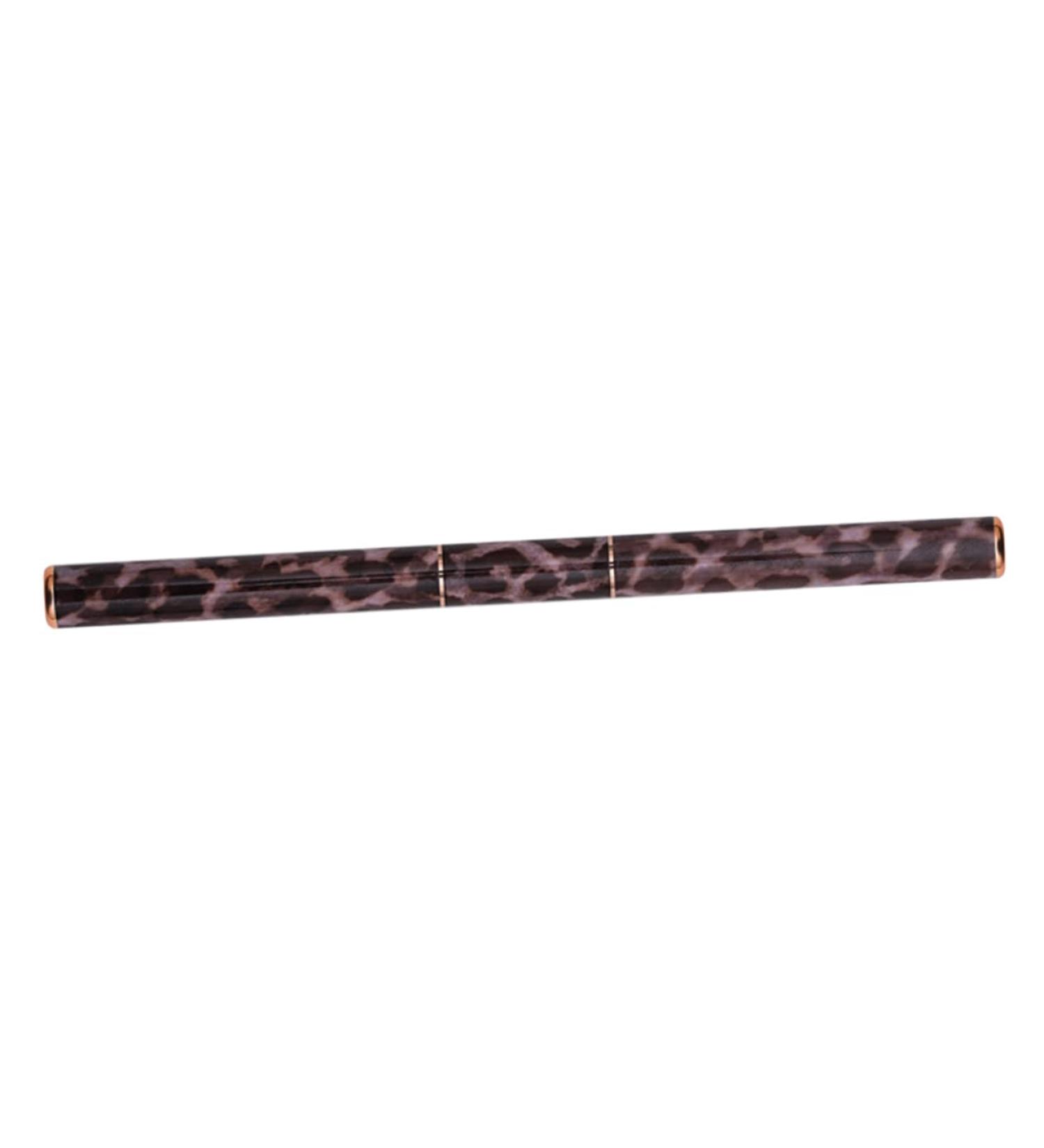 Ipetboom Leopard Print Double-ended Nail Art Pen Acrylic Nail Art Brush Nail Art Liner Brush Rod Butt Cushion Nail Liner Brush for Painting Nail Liner Pen Pull Wire Manicure Metal - Buy Online on GoSupps.com