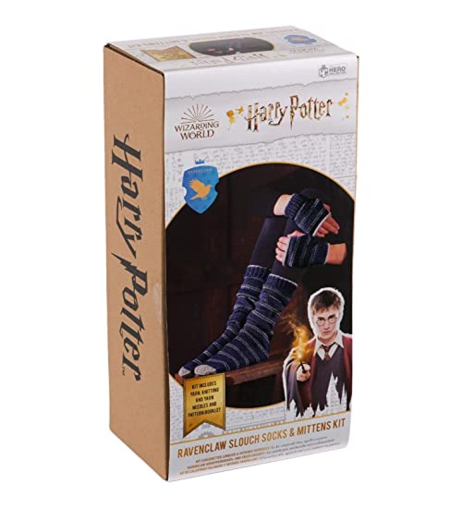Eaglemoss Hogwarts Ravenclaw Slouch Socks and Mittens Knitting Kit - Harry Potter Wizarding World Replica - Buy Online on GoSupps.com