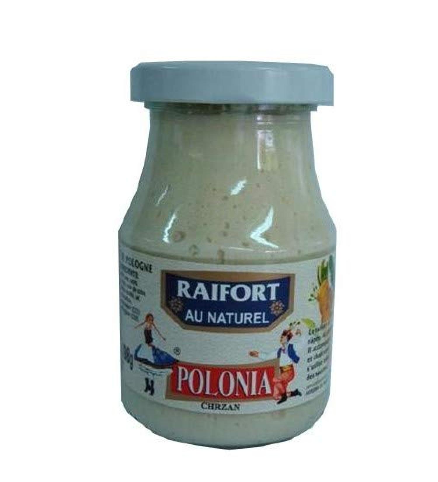 POLONIA - Raifort Blanc Naturel en Bocal 200g - Tradition culinaire europ enne - Saveurs intenses pour vos plats - Epicerie Sal e de qualit sup rieure. - Lot De 4 - Vendu Par Lot